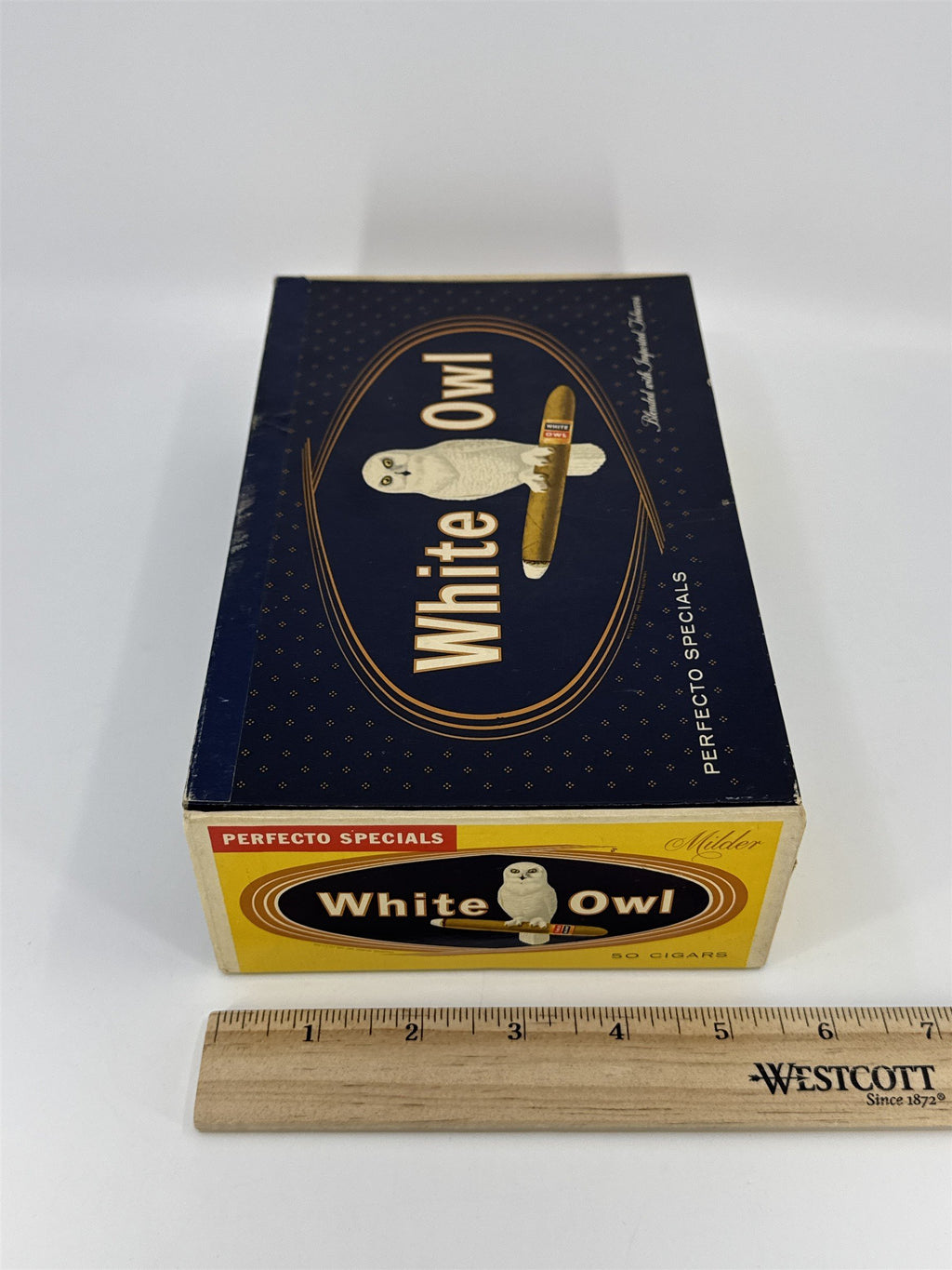 Vintage Empty White Owl Advertising Cigar Box General Cigar Co.