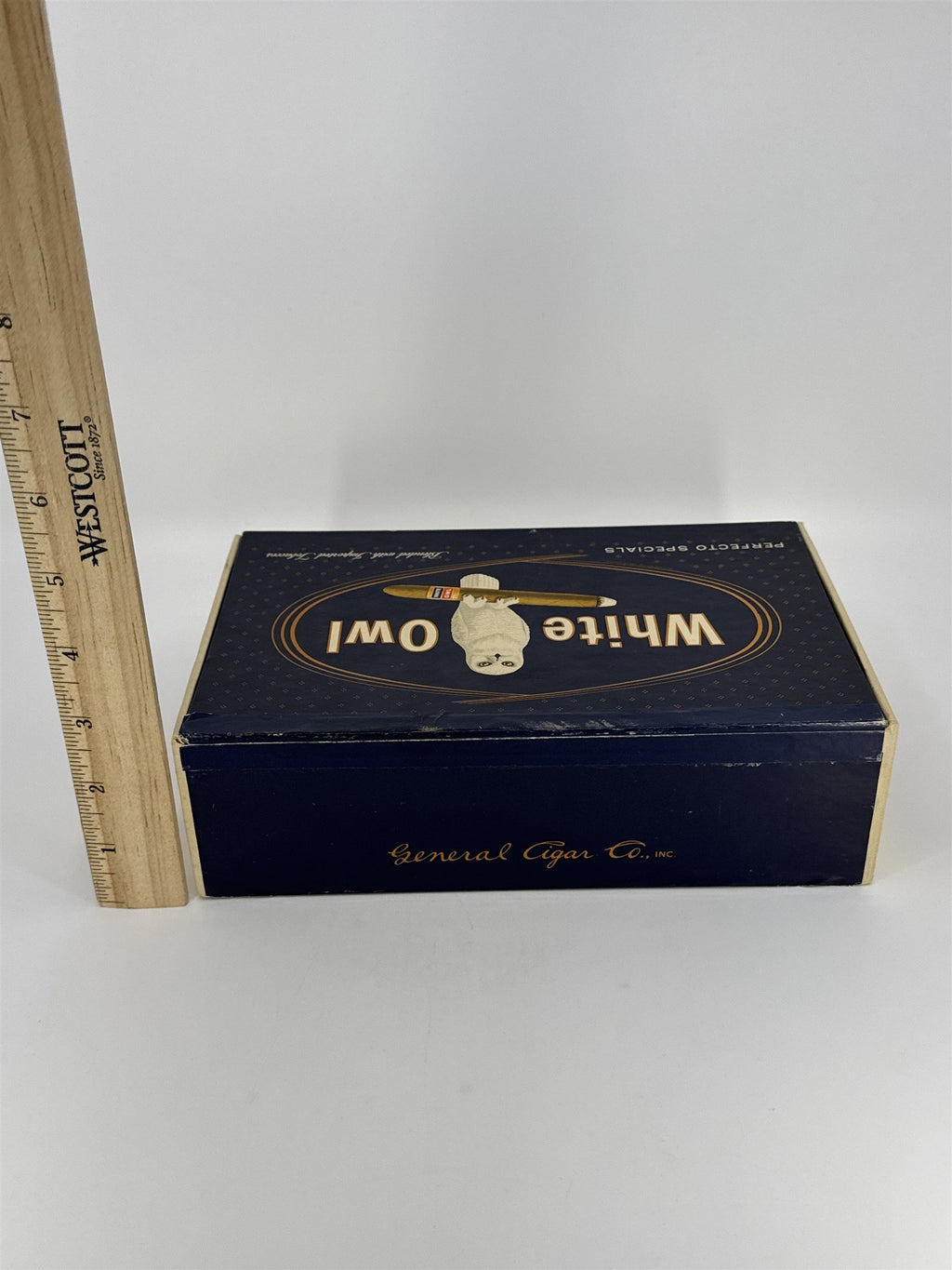 Vintage Empty White Owl Advertising Cigar Box General Cigar Co.