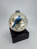 Vintage Chuck Ripper Blue Jay Christmas Ornament 1977