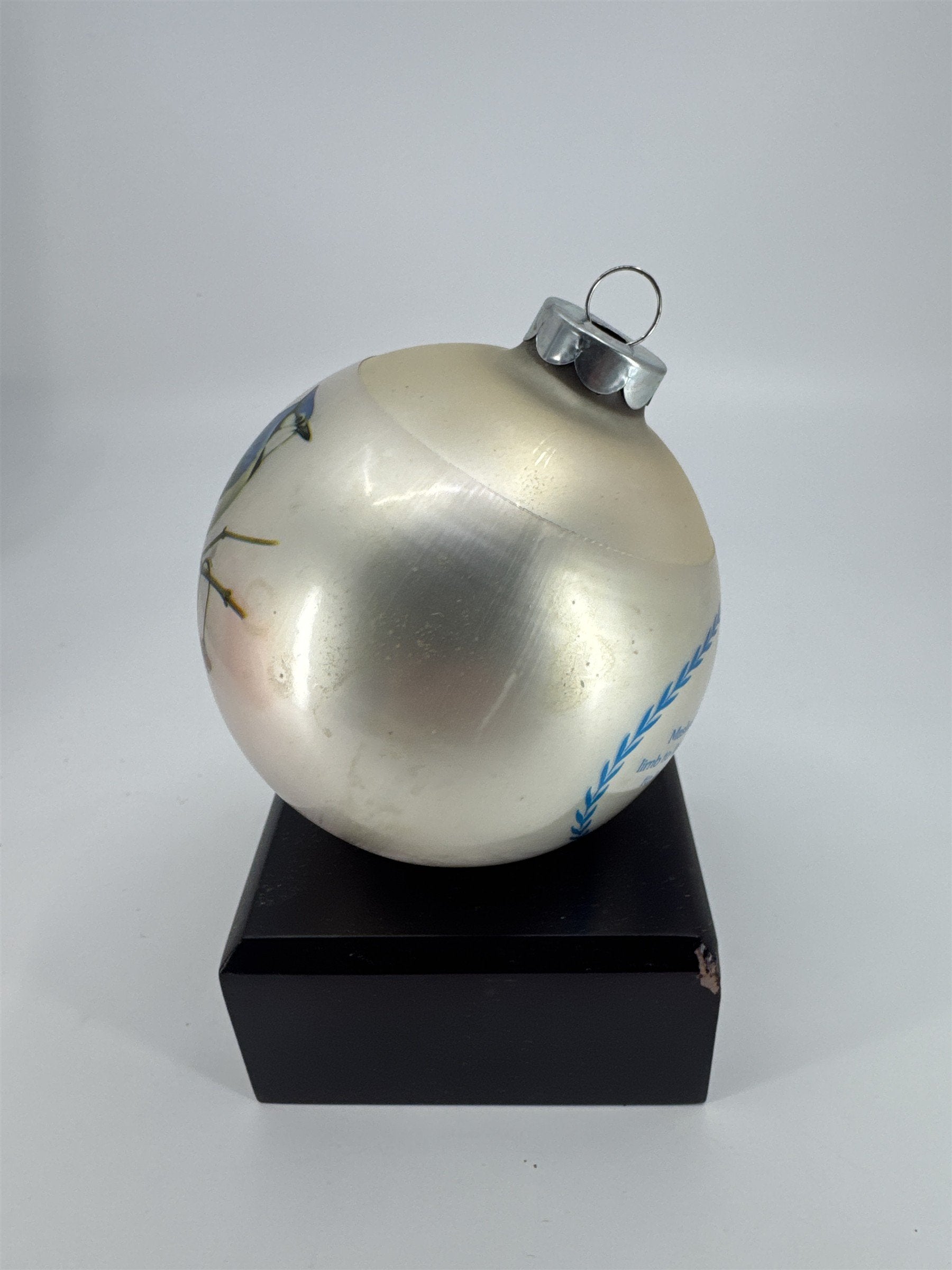 Vintage Chuck Ripper Blue Jay Christmas Ornament 1977