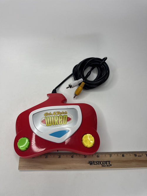 Etch A Sketch Wired Plug-N-Play Video Game Controller Classic TV Jakks Red