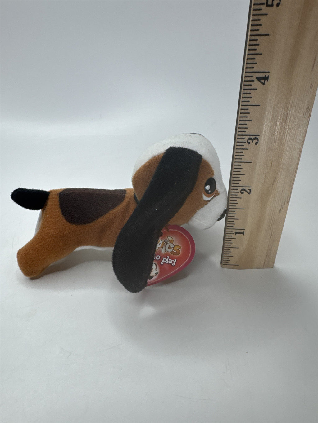 Small Puppies I Love to Play Tri-Color Beagle Dog Mini Plush Toy 4” New