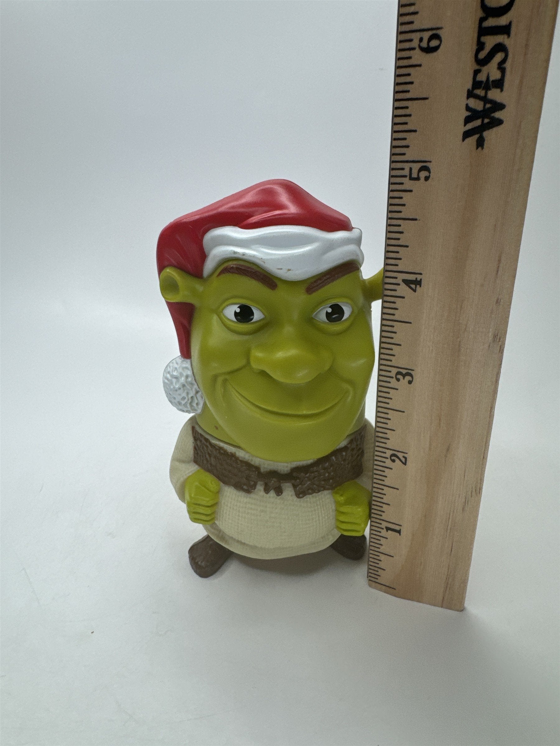 McDonald's SHREK the THIRD Santa Christmas Happy Meal Figure HTF