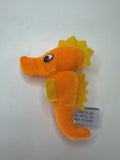 B.J. Toy Co. Mini Orange Seahorse Stuffed Animal Plush Toy Ocean 5”