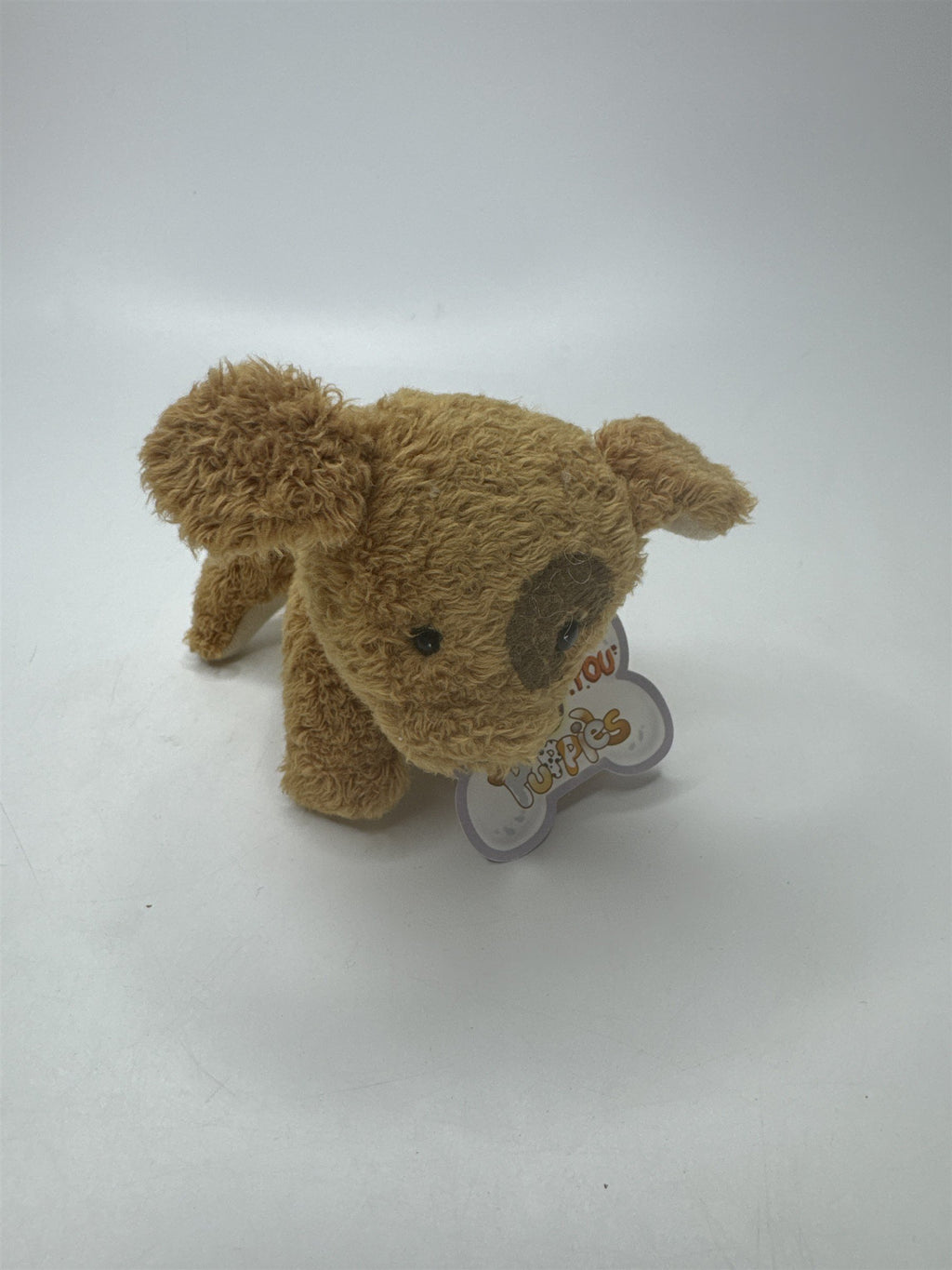 Small I Ruff You Puppies Brown Dog Mini Plush Toy Stuffed Animal