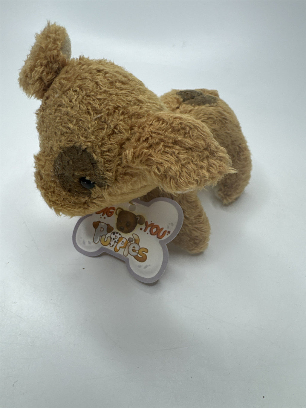 Small I Ruff You Puppies Brown Dog Mini Plush Toy Stuffed Animal