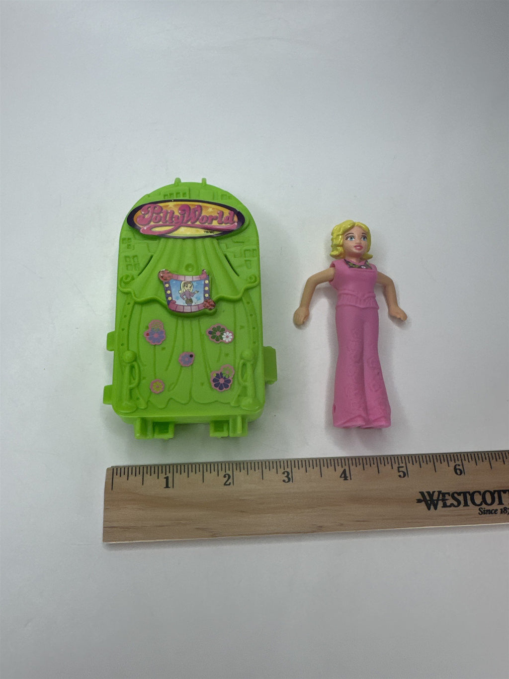 Vintage Mattel Polly Pocket Bug World Compact Playset Pink Doll Figure McDonalds
