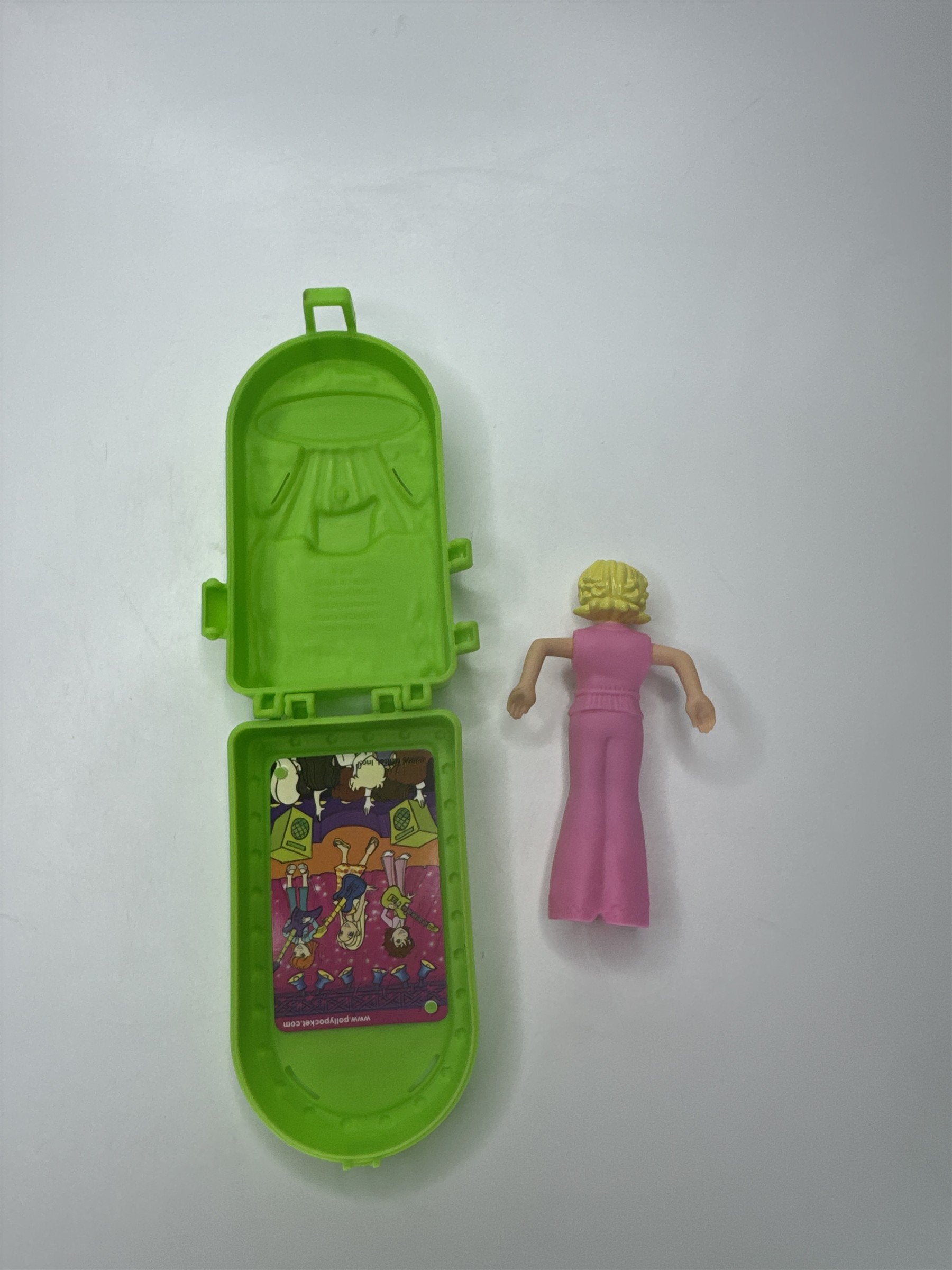 Vintage Mattel Polly Pocket Bug World Compact Playset Pink Doll Figure McDonalds