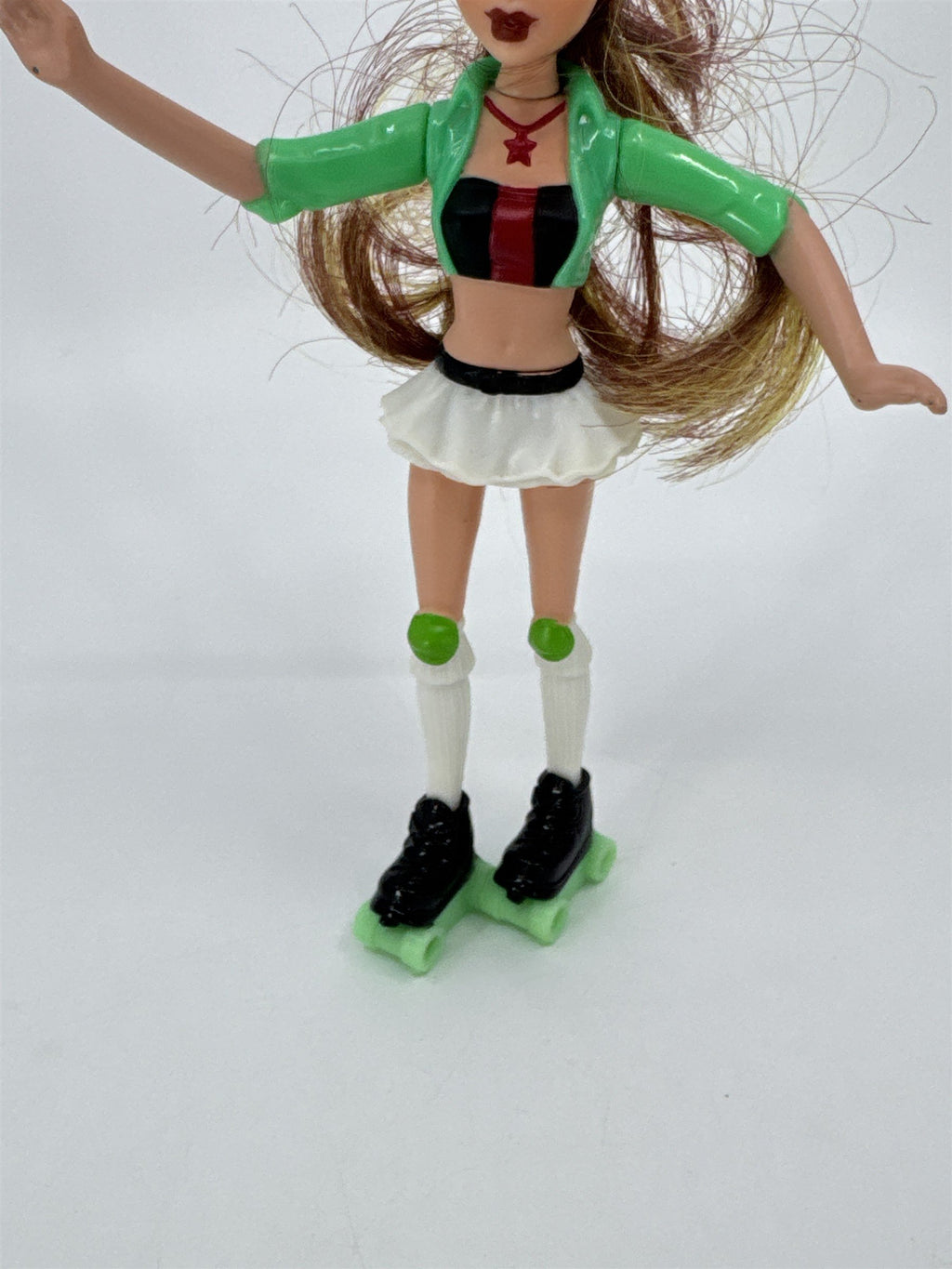 Mcdonald's My Scene 2007 Chelsea Toy Doll W/ Yellow Helmet And Rollerskates