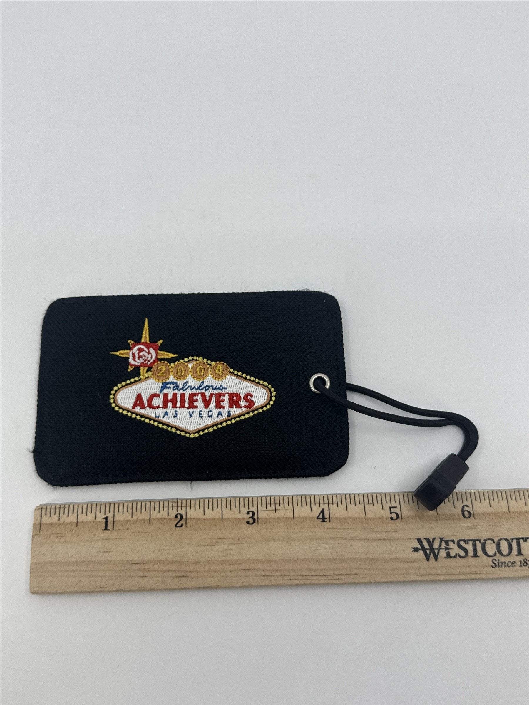 Vintage 2004 Black Home Interiors Achievers Luggage Tag Fabulous Las Vegas