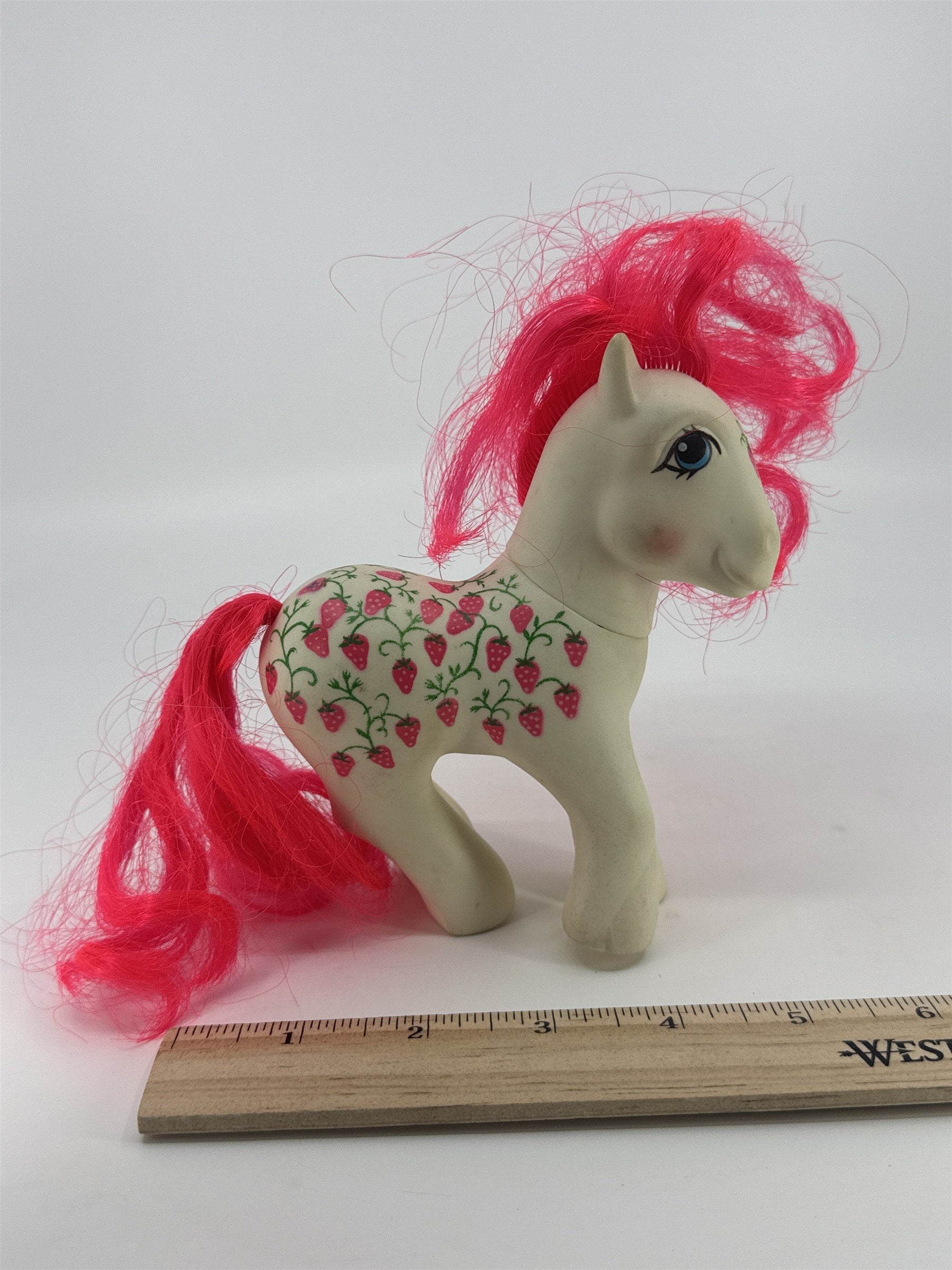 Vintage Hasbro 1987 My Little Pony Sugarberry Twice As Fancy Strawberry Pony