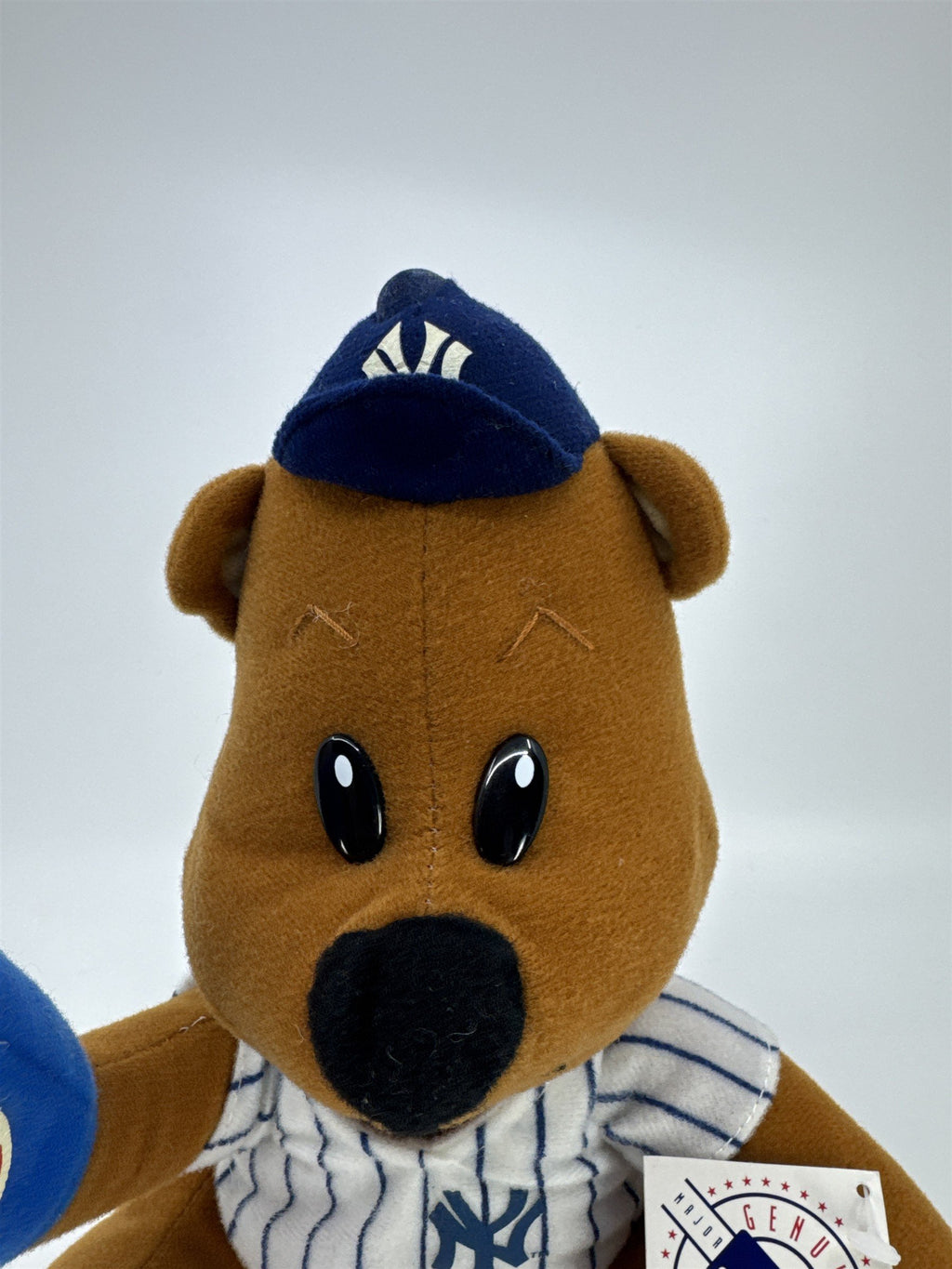 New York Yankees Baseball Authentic MLB Merchandise Plush Bear W/ Foam Finger