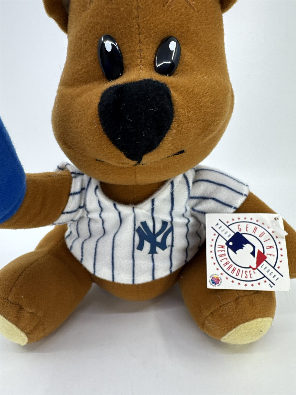 New York Yankees Baseball Authentic MLB Merchandise Plush Bear W/ Foam Finger