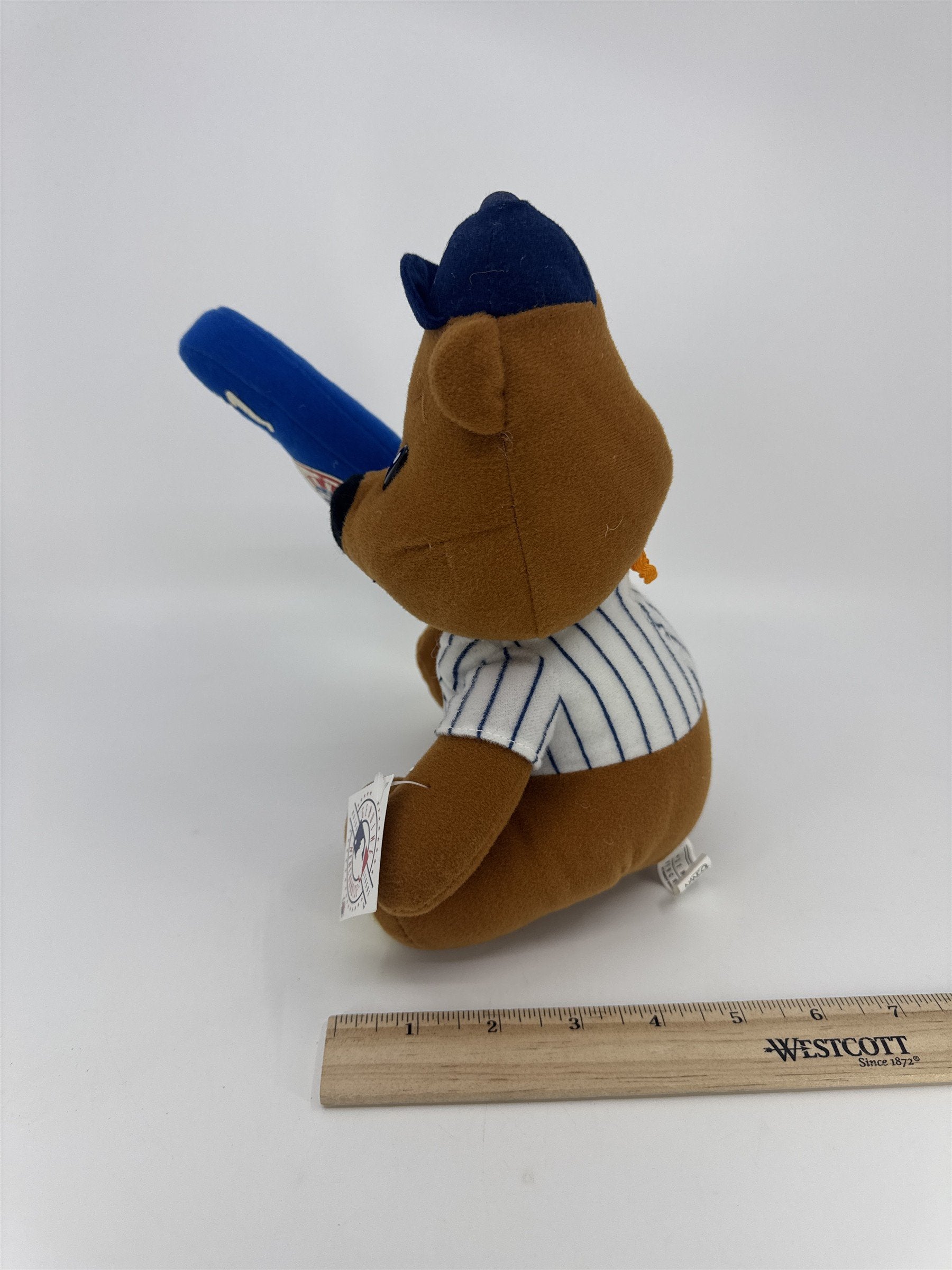 New York Yankees Baseball Authentic MLB Merchandise Plush Bear W/ Foam Finger