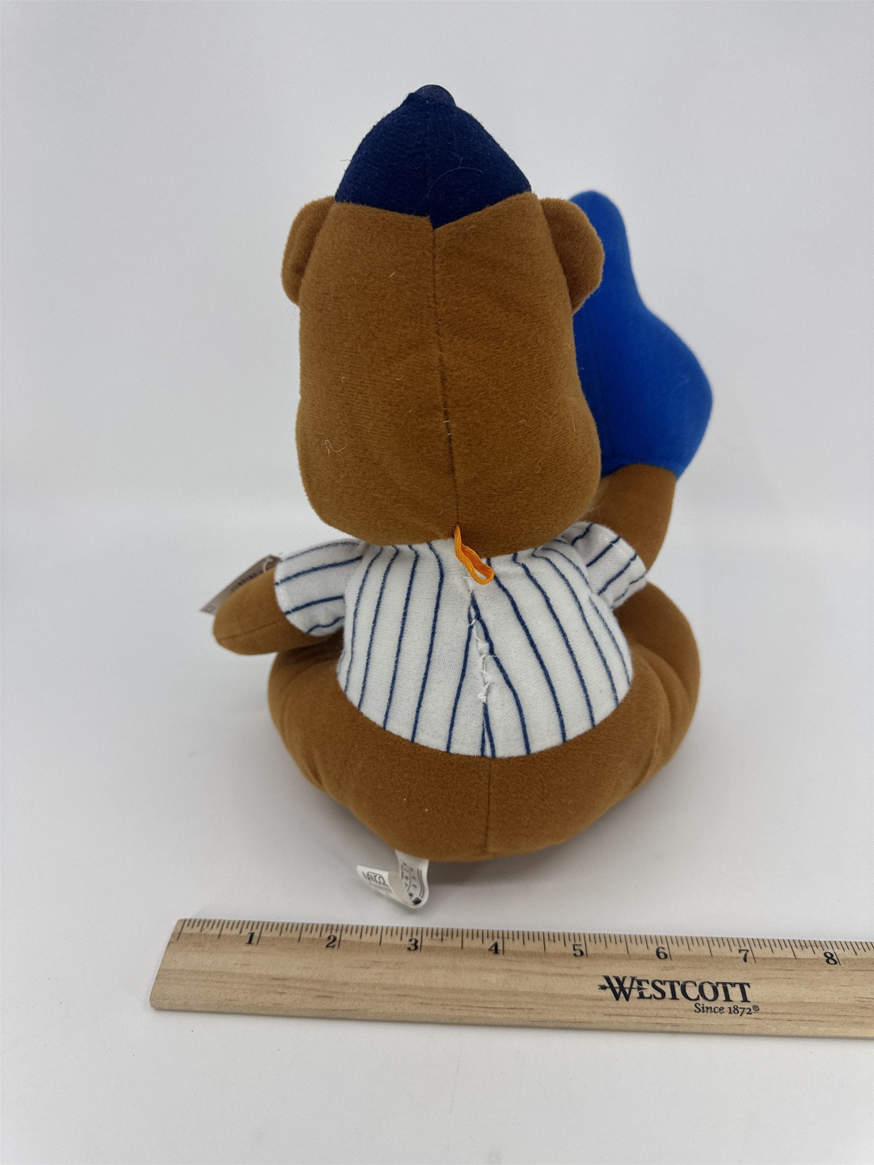 New York Yankees Baseball Authentic MLB Merchandise Plush Bear W/ Foam Finger