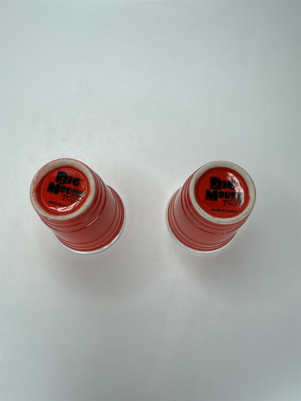 Big Mouth Toys Red Solo Cup Shot Glass Set Ceramic Novelty Party Decor