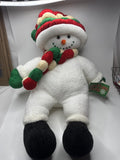 Commonwealth Winterland Friends Snowman Plush Jumbo Vintage 2002 NWT Christmas