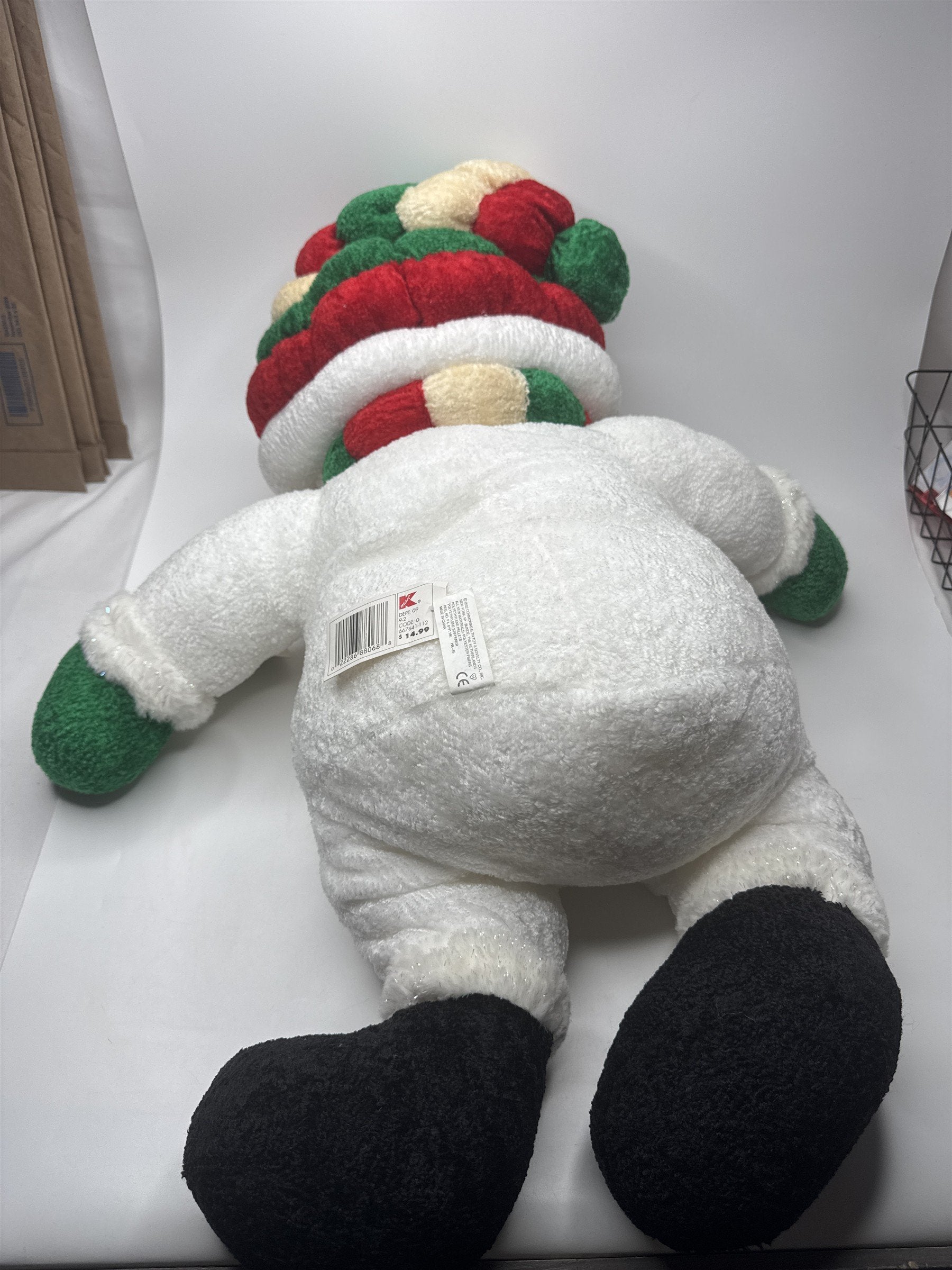 Commonwealth Winterland Friends Snowman Plush Jumbo Vintage 2002 NWT Christmas