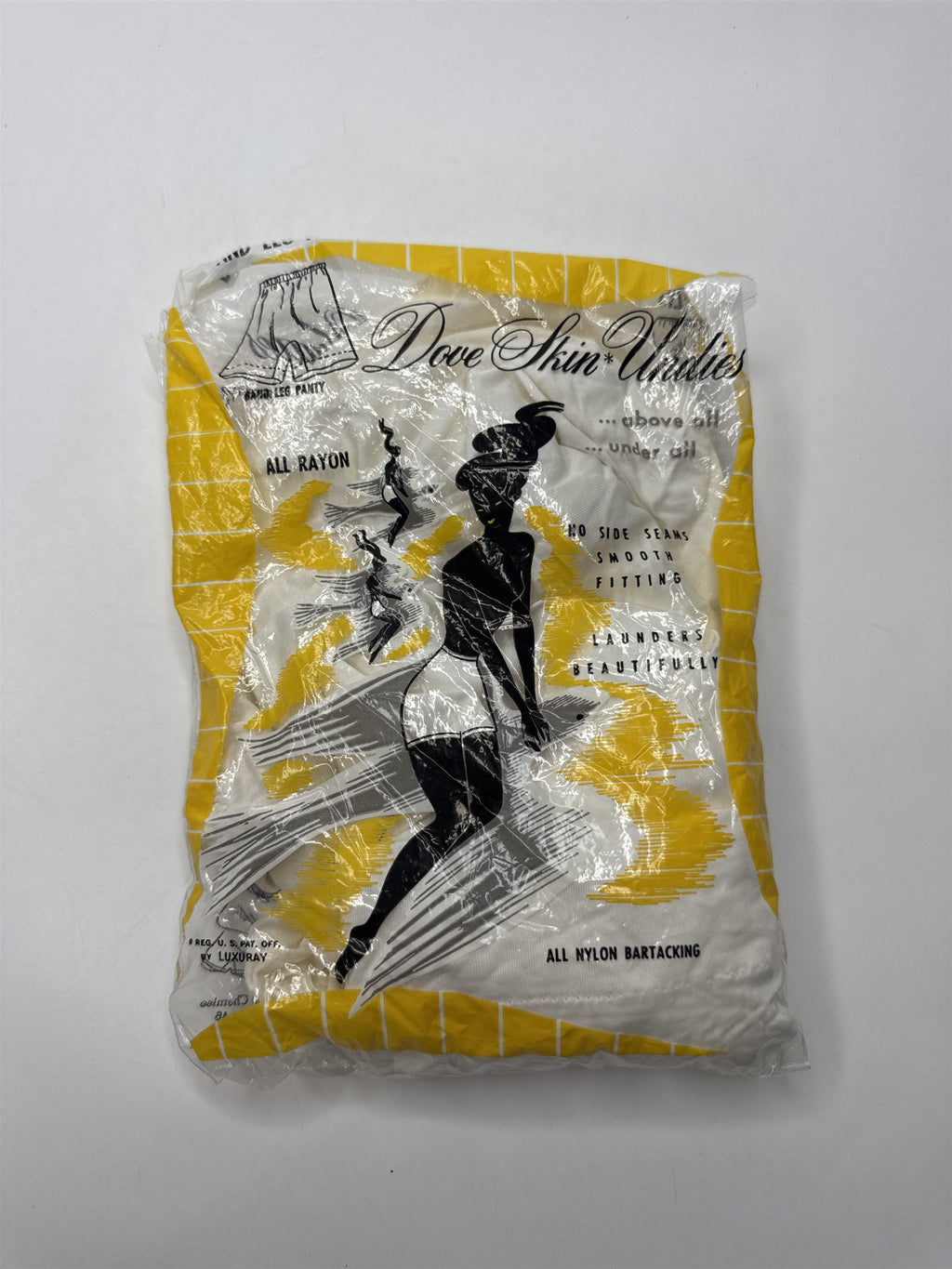 Vintage Dove Skin Undies Band Leg Panty NOS Deadstock All Rayon Bloomers Size 6
