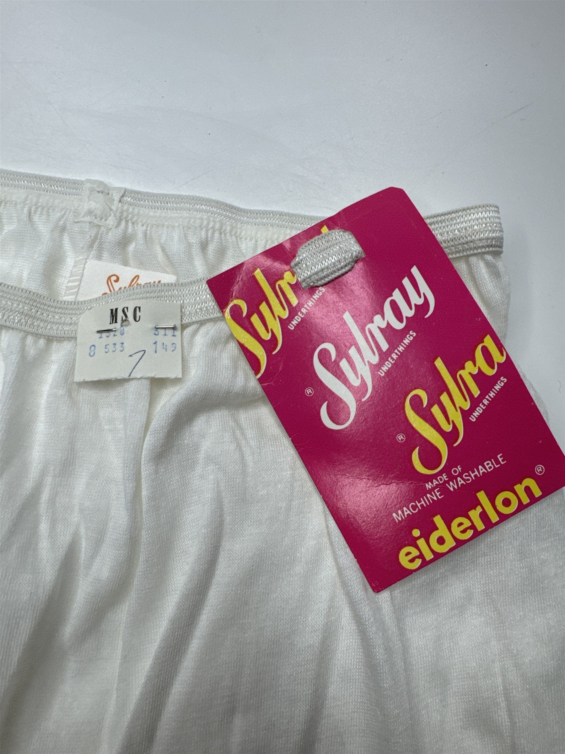 Sylray Underthings Size 7 NOS Dacron Polyester Cotton Band Leg Bloomer Underwear