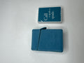 Sola Teal Playing Card Case New Deck Poker "Call a spade a spade" Faux Leather