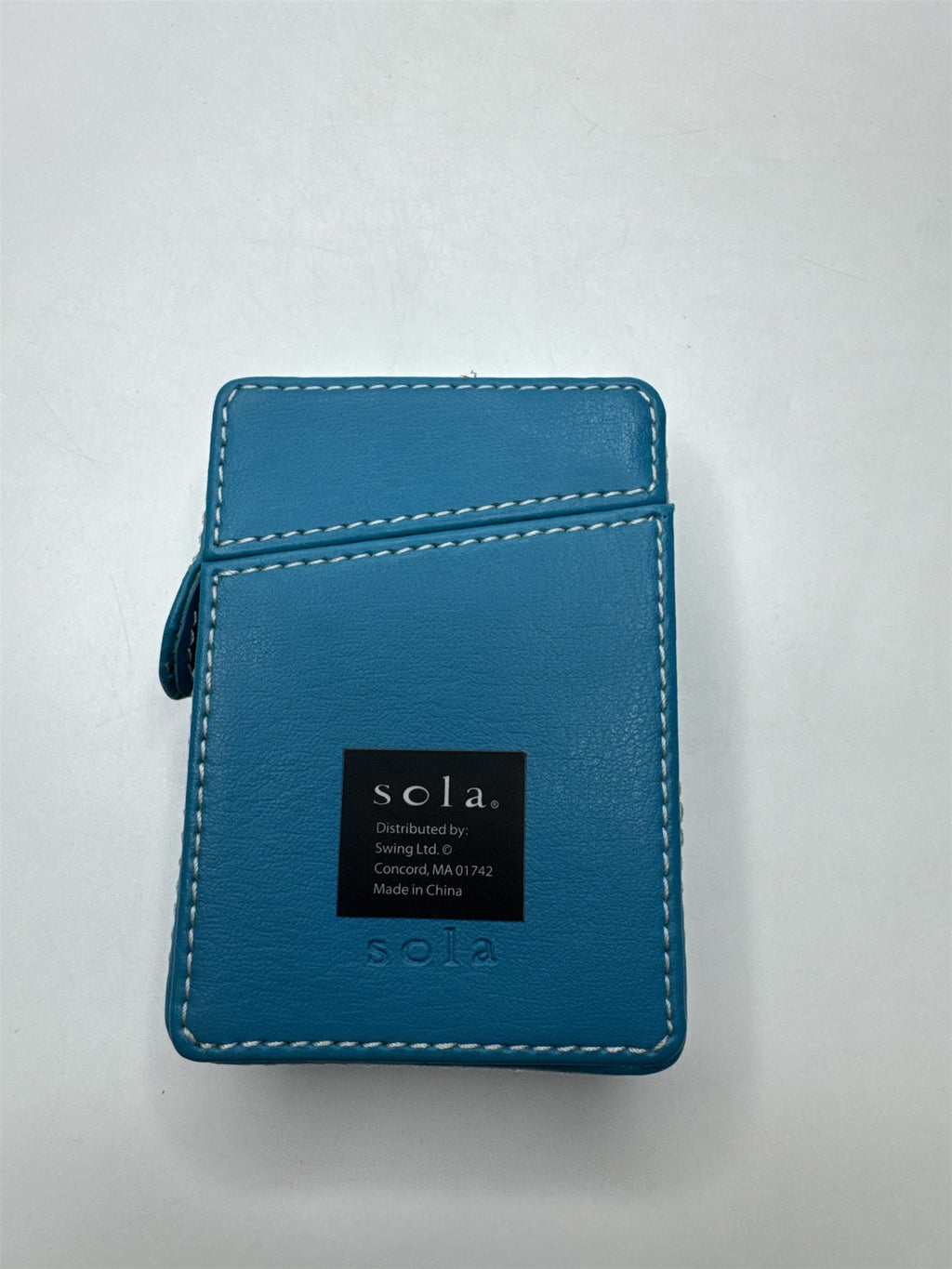 Sola Teal Playing Card Case New Deck Poker "Call a spade a spade" Faux Leather