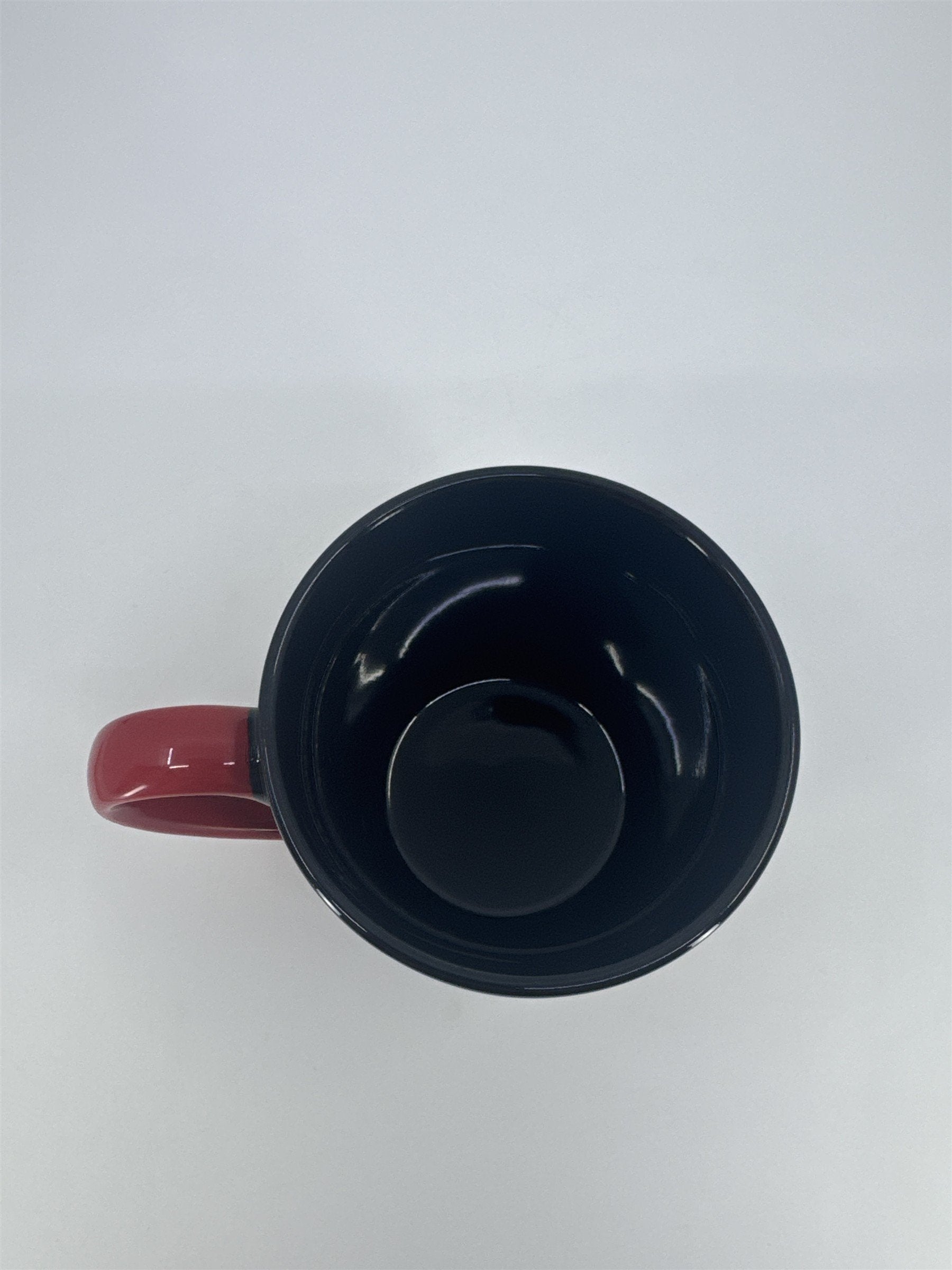 Camper Van VW W/ Christmas Tree Black And Red Coffee/Cocoa Mug Drinking Cup