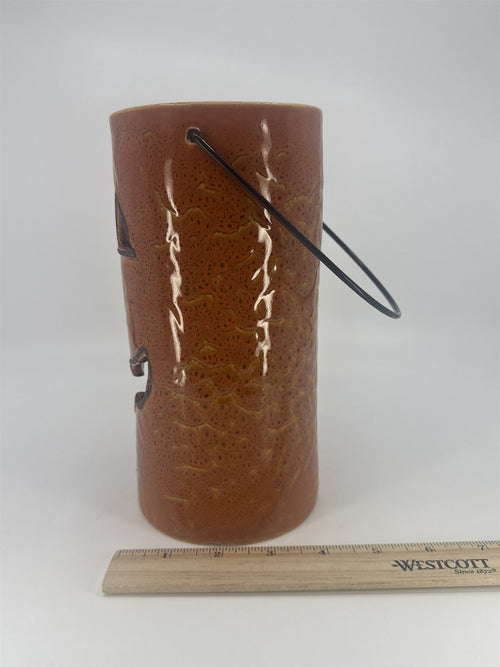 Ceramic Halloween Jack O' Lantern Luminaire Candle Holder Pumpkin Fall Decor