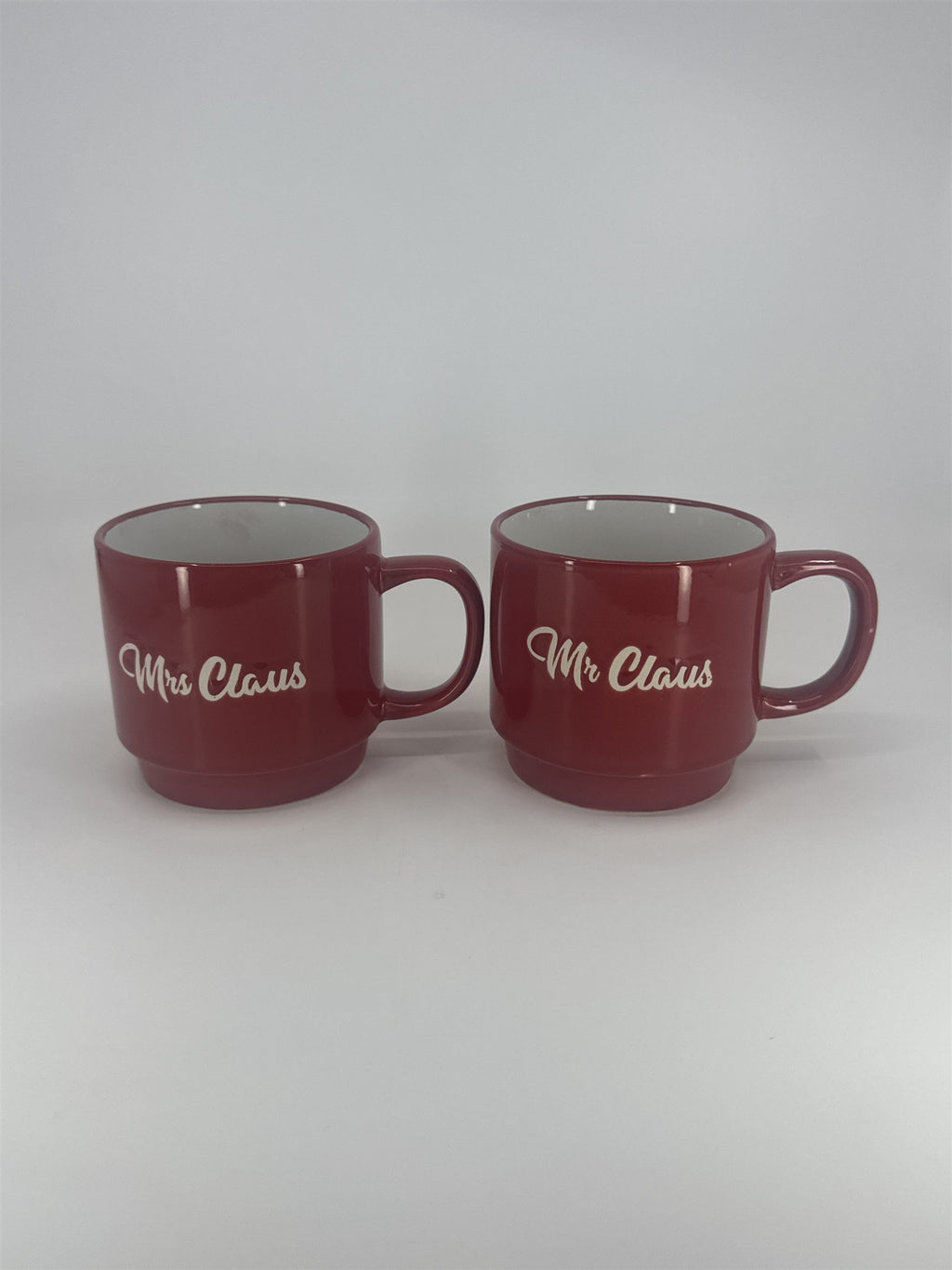 Mr. And Mrs. Claus Red And White Coffee/Cocoa/Drinking Mug Christmas Mugs