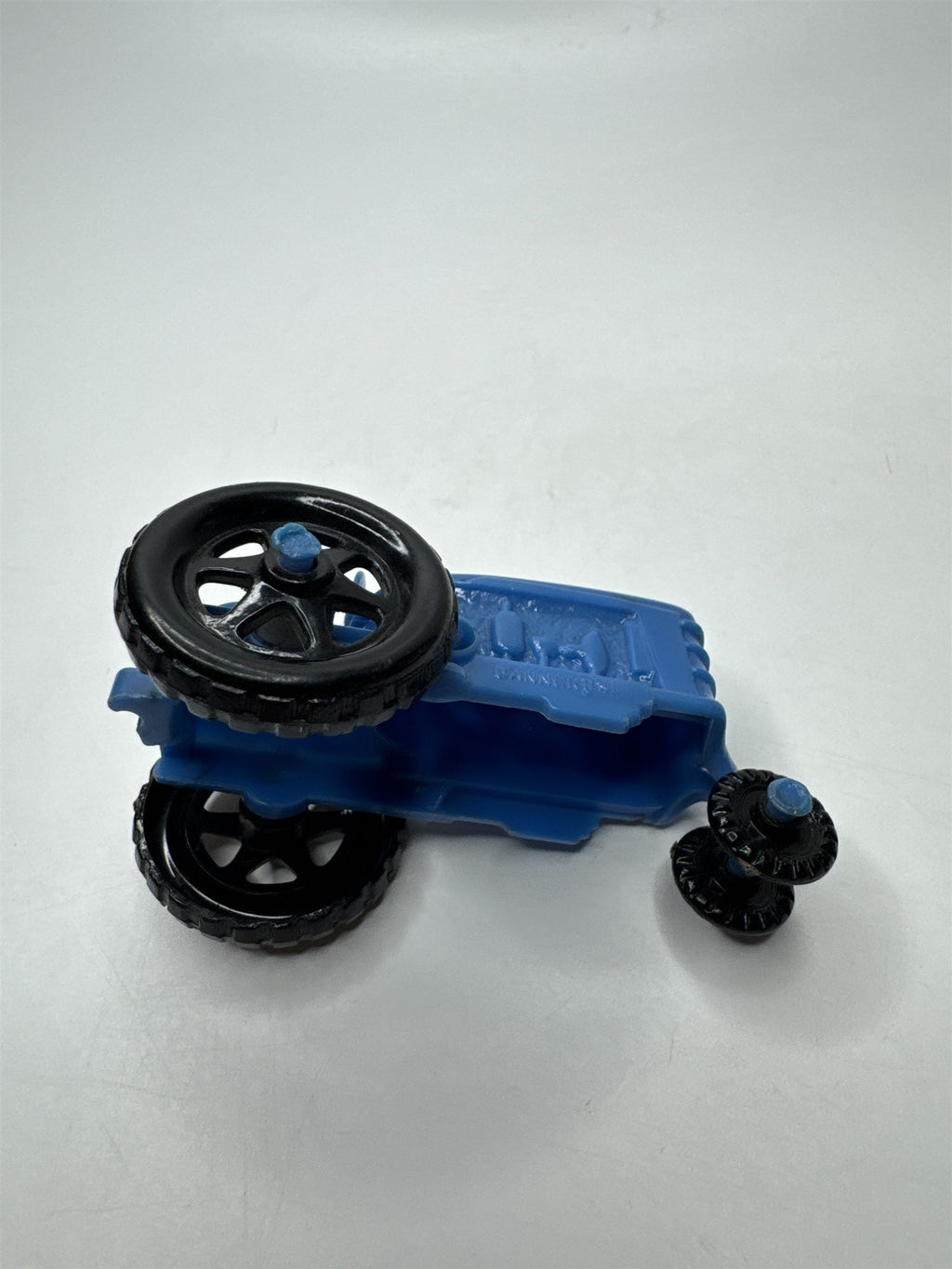 Vintage Banner US Blue Plastic Tractor Toy Miniature Farm Figurine