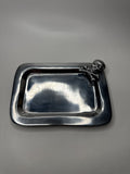 Metal Skull & Crossbones Trinket Dish Small Tray Pirate Decor India