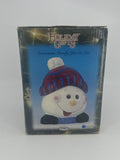 Vintage Christmas/Holiday Ceramic Snowman Goody Cookie Jar By Youngs