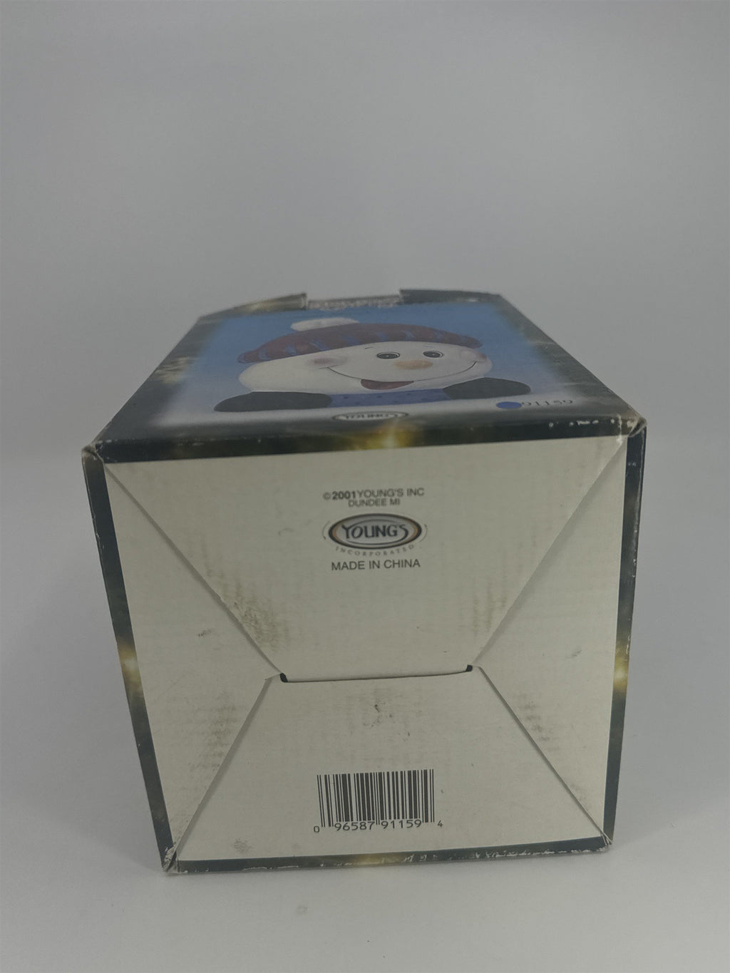 Vintage Christmas/Holiday Ceramic Snowman Goody Cookie Jar By Youngs