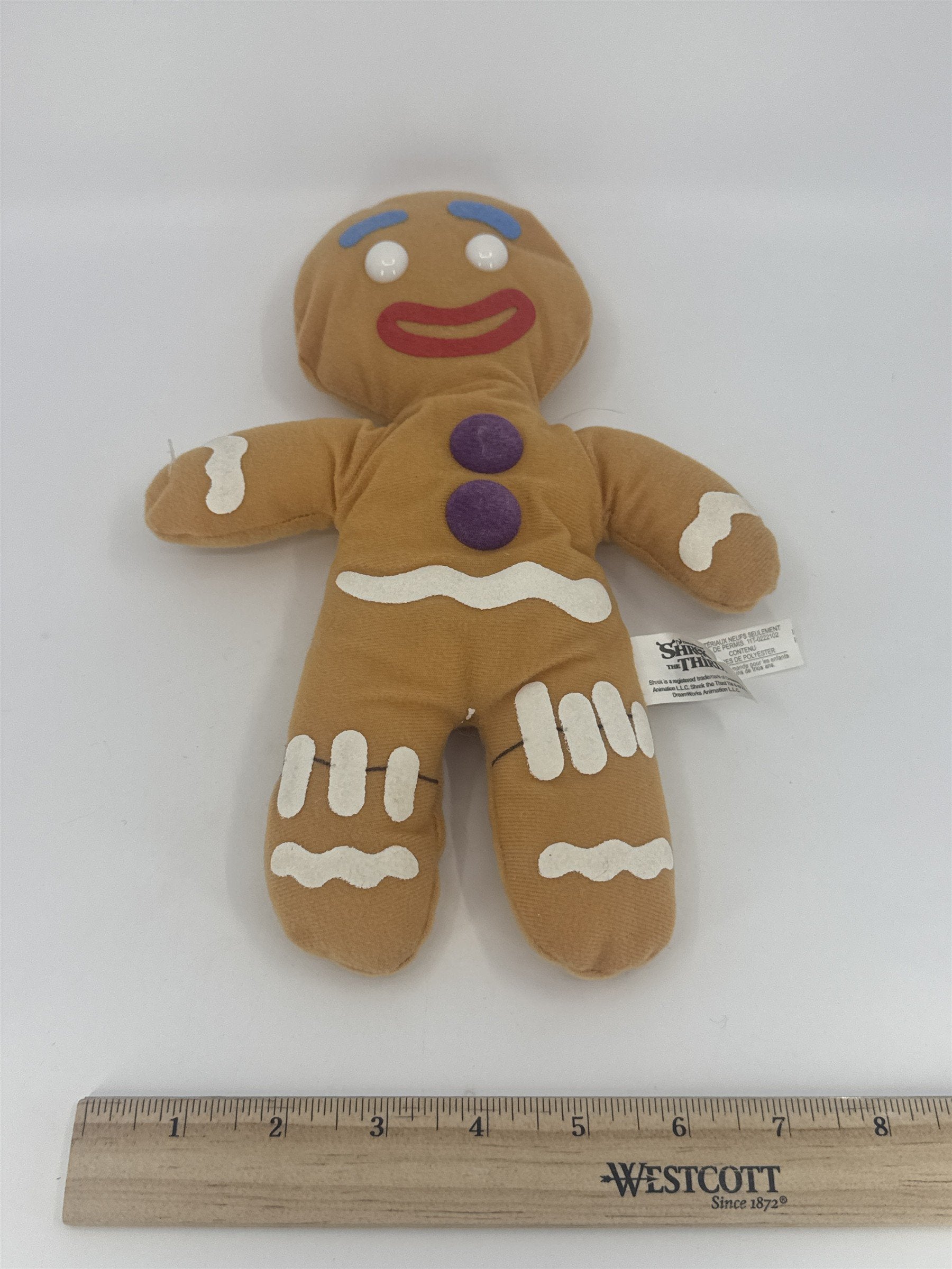 Shrek The Third Gingy Stuffed Plush Toy Gingerbread By Namco