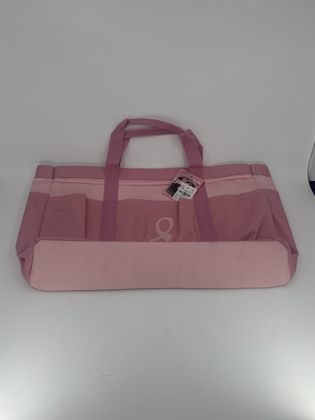 Pink Ribbon Cancer Awareness Gardening Bag W/ Tags Yard Tool Bag/Tote