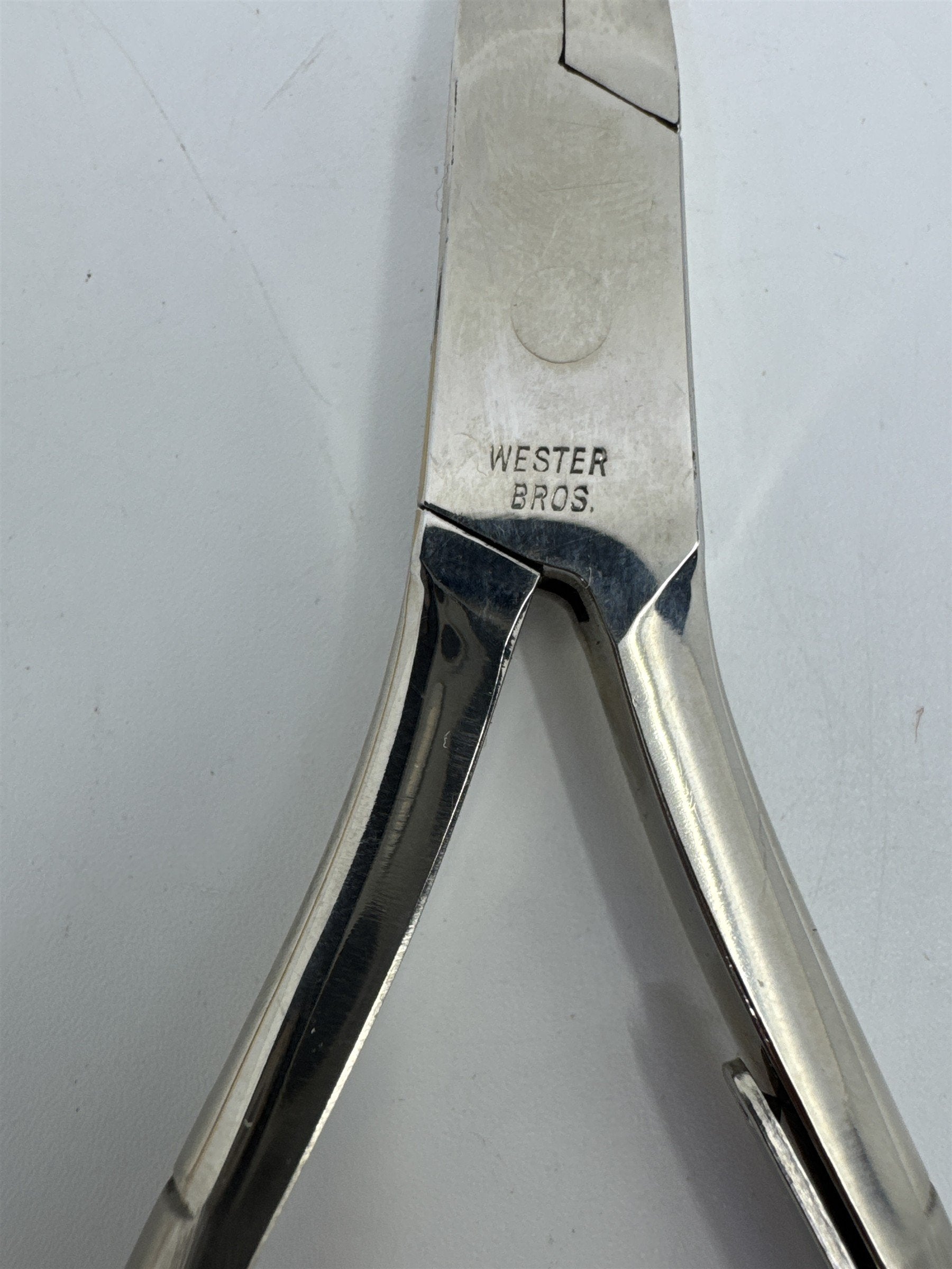 Vintage Swiss Metal Cuticle Cutters/Nail Trimmers Curved Blade
