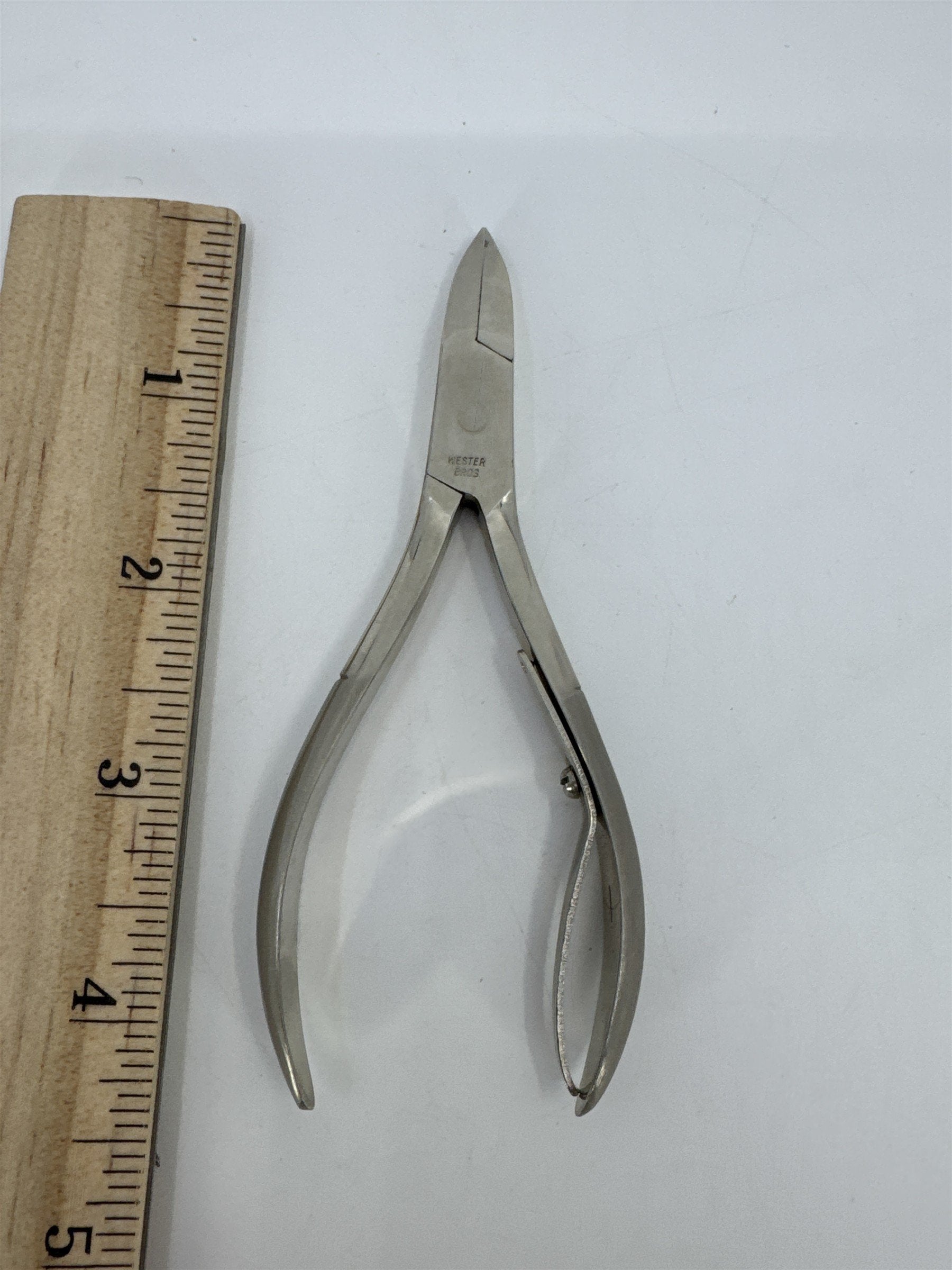 Vintage Swiss Metal Cuticle Cutters/Nail Trimmers Curved Blade