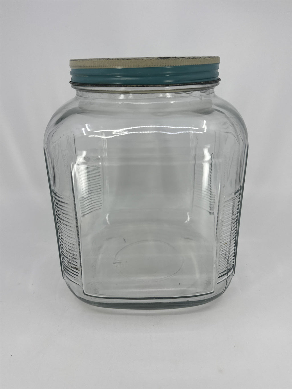 Vintage Delca Brand Fish Preservatives Brooklyn N. Y. Glass Advertising Jar
