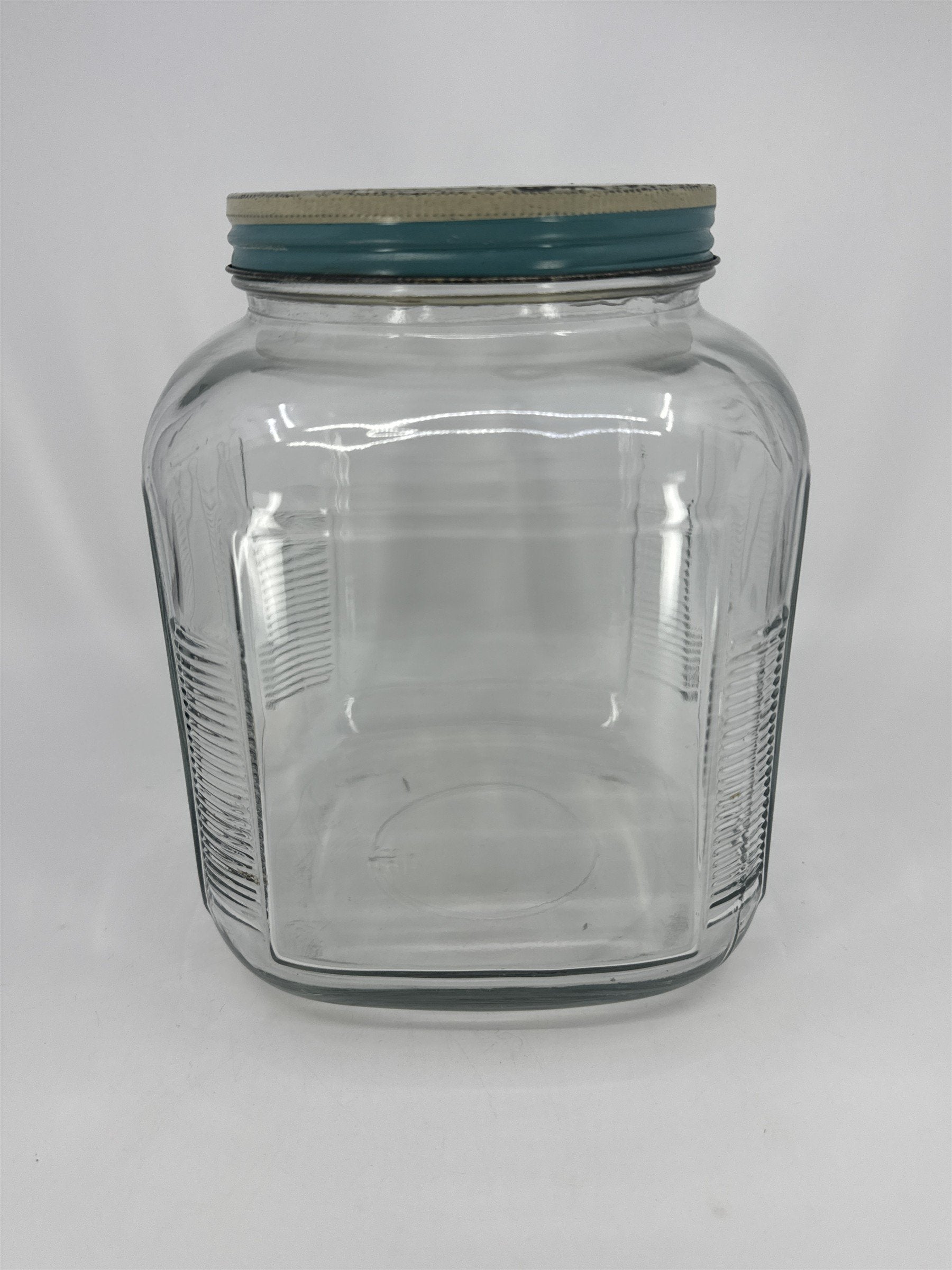 Vintage Delca Brand Fish Preservatives Brooklyn N. Y. Glass Advertising Jar