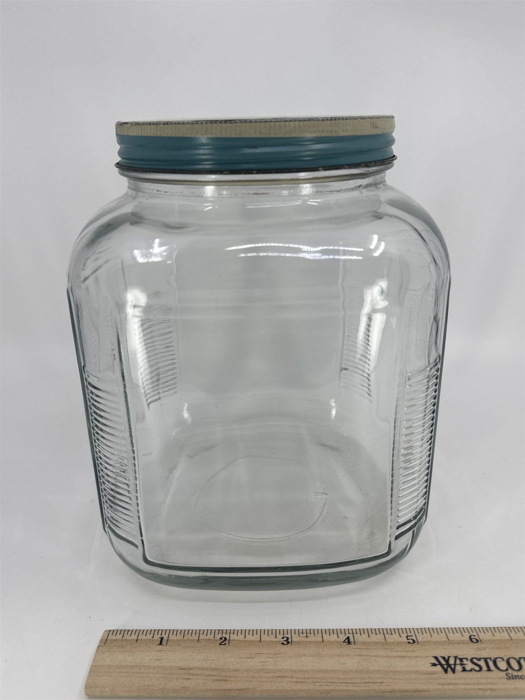 Vintage Delca Brand Fish Preservatives Brooklyn N. Y. Glass Advertising Jar