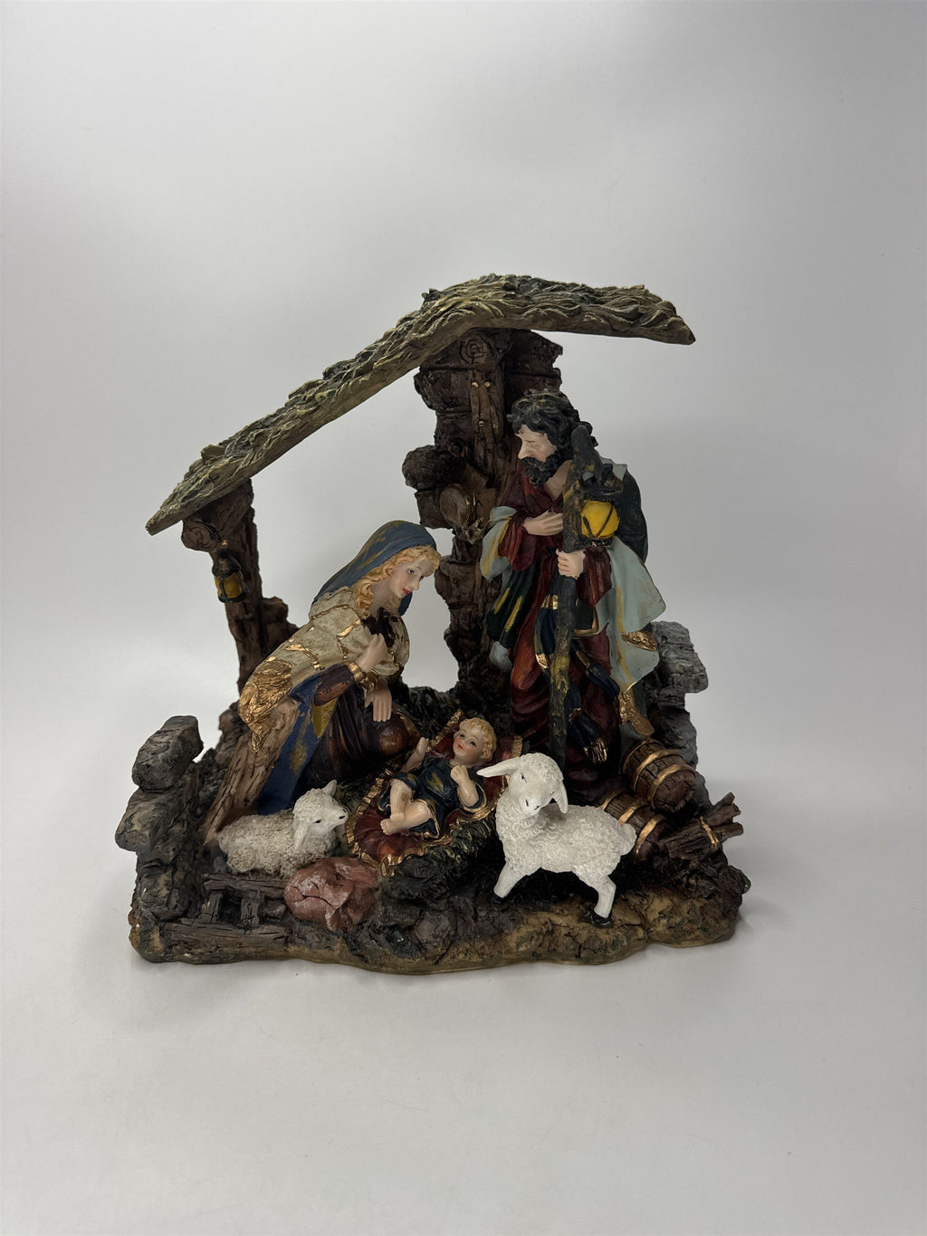 Vintage Home Interiors Holy Family Nativity Figurine Manger Scene Christmas