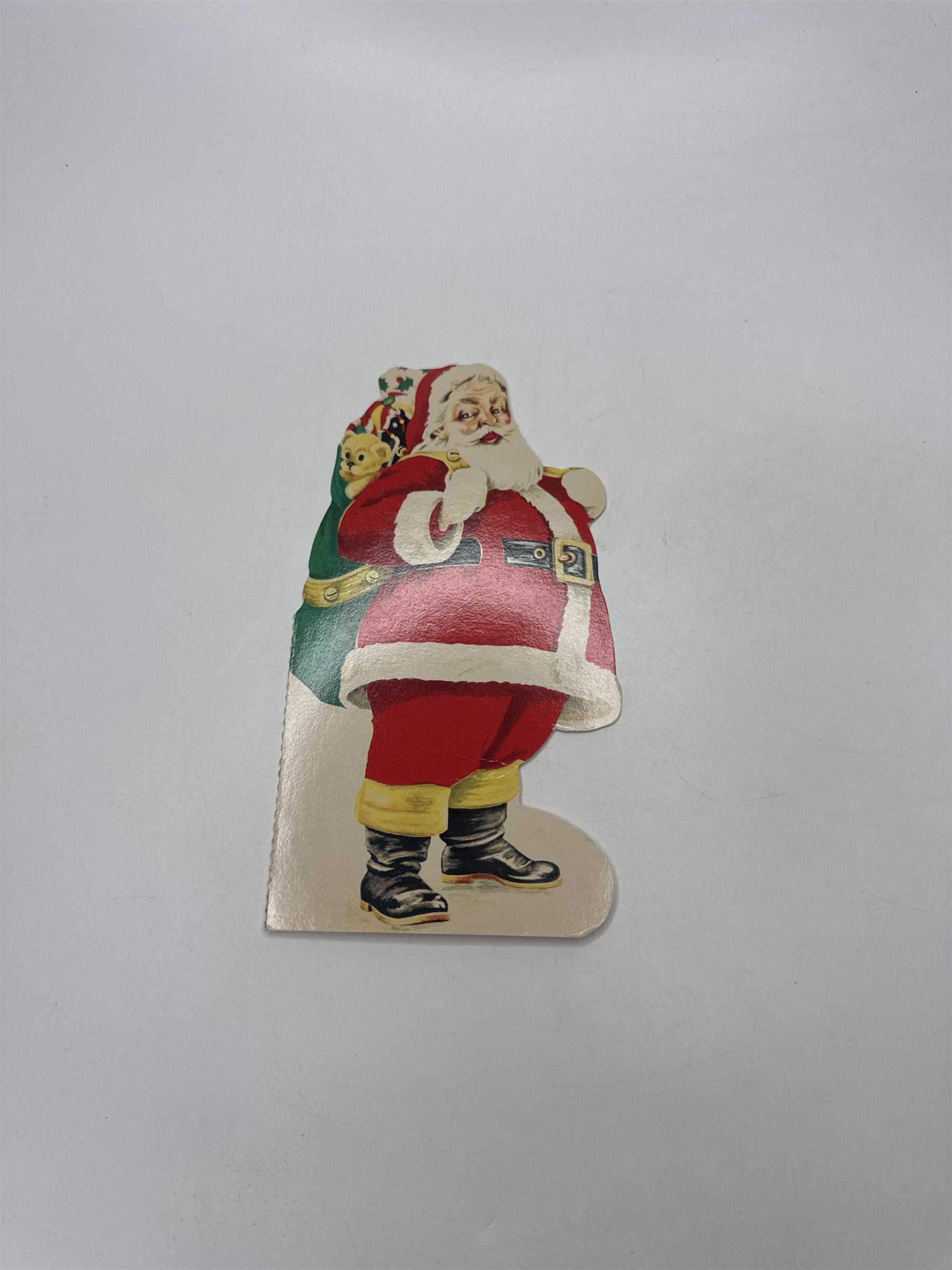 Nanticoke PA Bank Christmas Club Santa Die Cut Ornament Advertising Ephemera