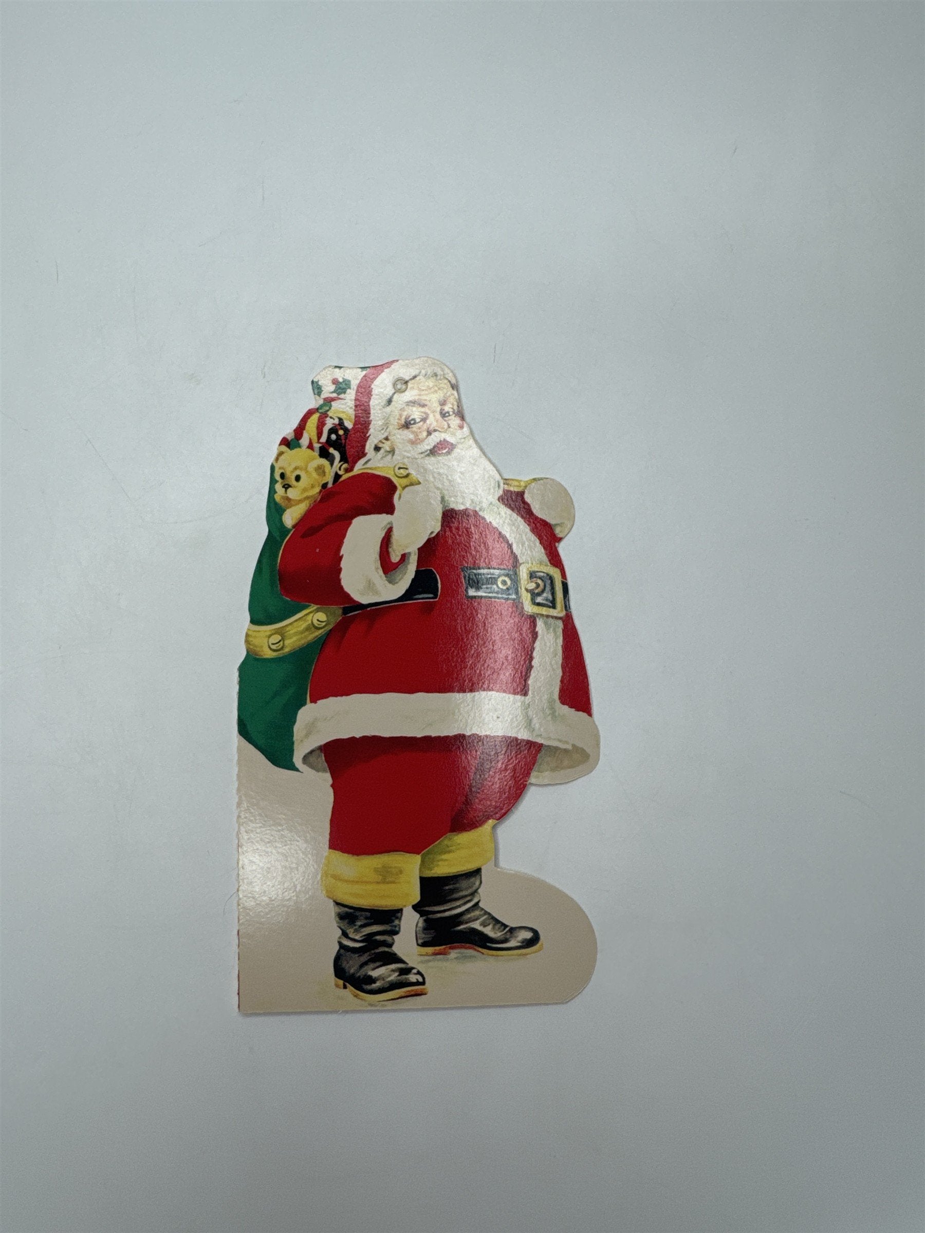 Nanticoke PA Bank Christmas Club Santa Die Cut Ornament Advertising Ephemera
