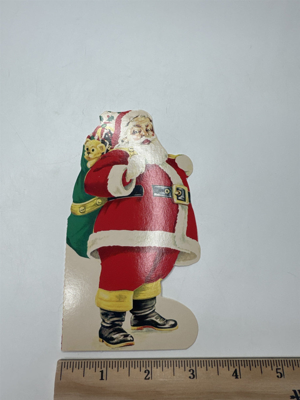 Nanticoke PA Bank Christmas Club Santa Die Cut Ornament Advertising Ephemera