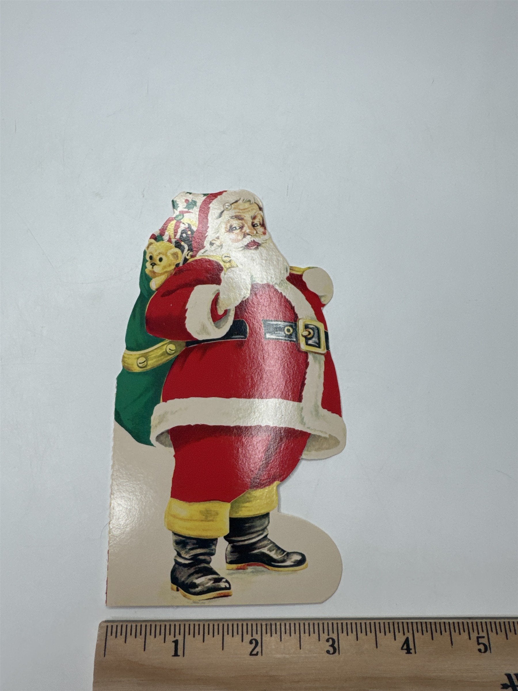 Nanticoke PA Bank Christmas Club Santa Die Cut Ornament Advertising Ephemera