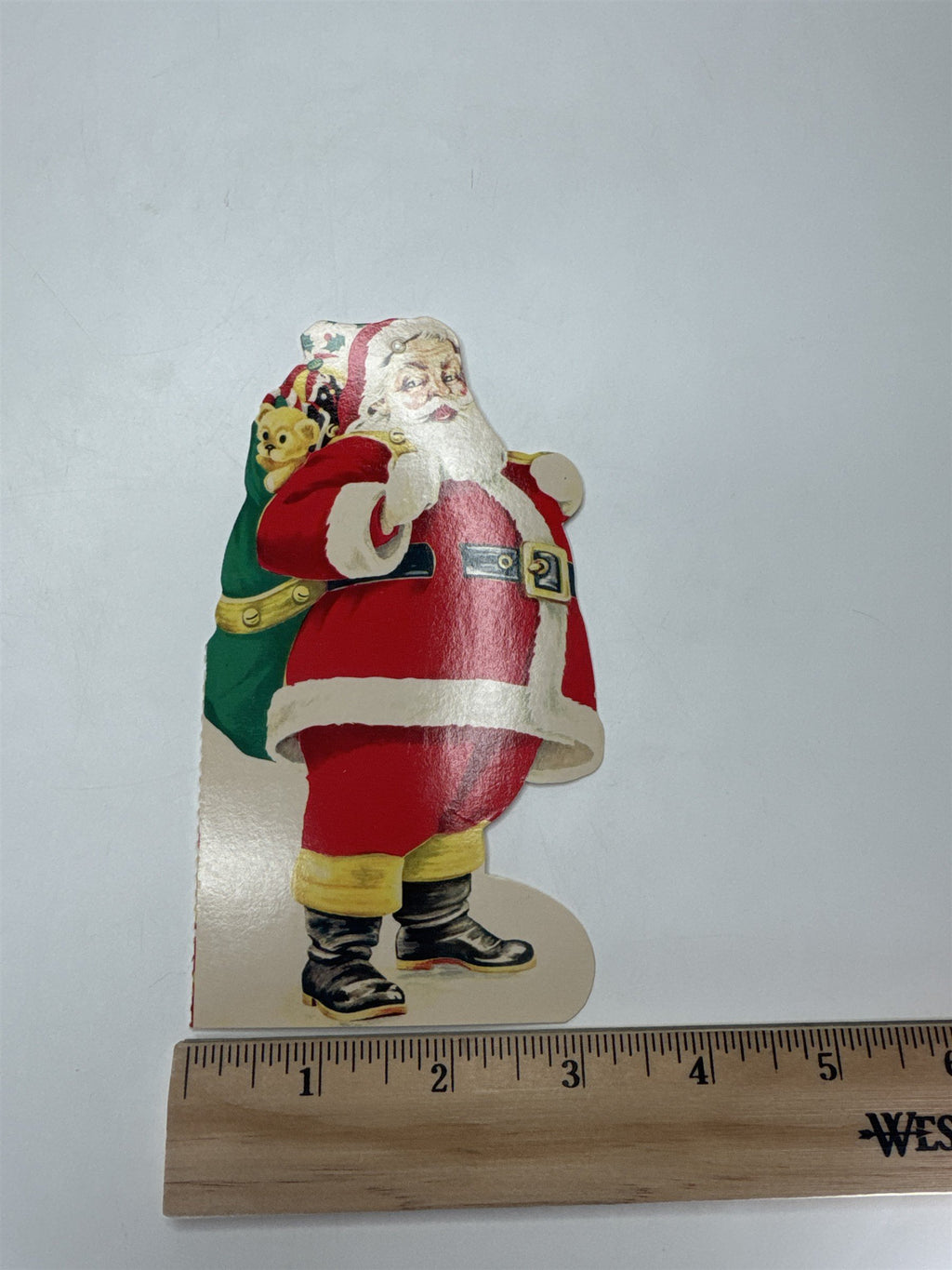 Nanticoke PA Bank Christmas Club Santa Die Cut Ornament Advertising Ephemera