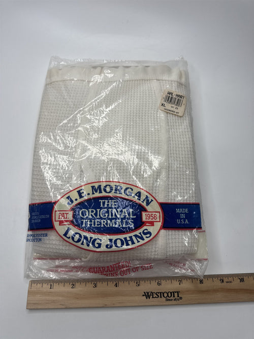 Deadstock J.E. Morgan Long Johns XL Thermal Pant 50/50 Blend USA NIP