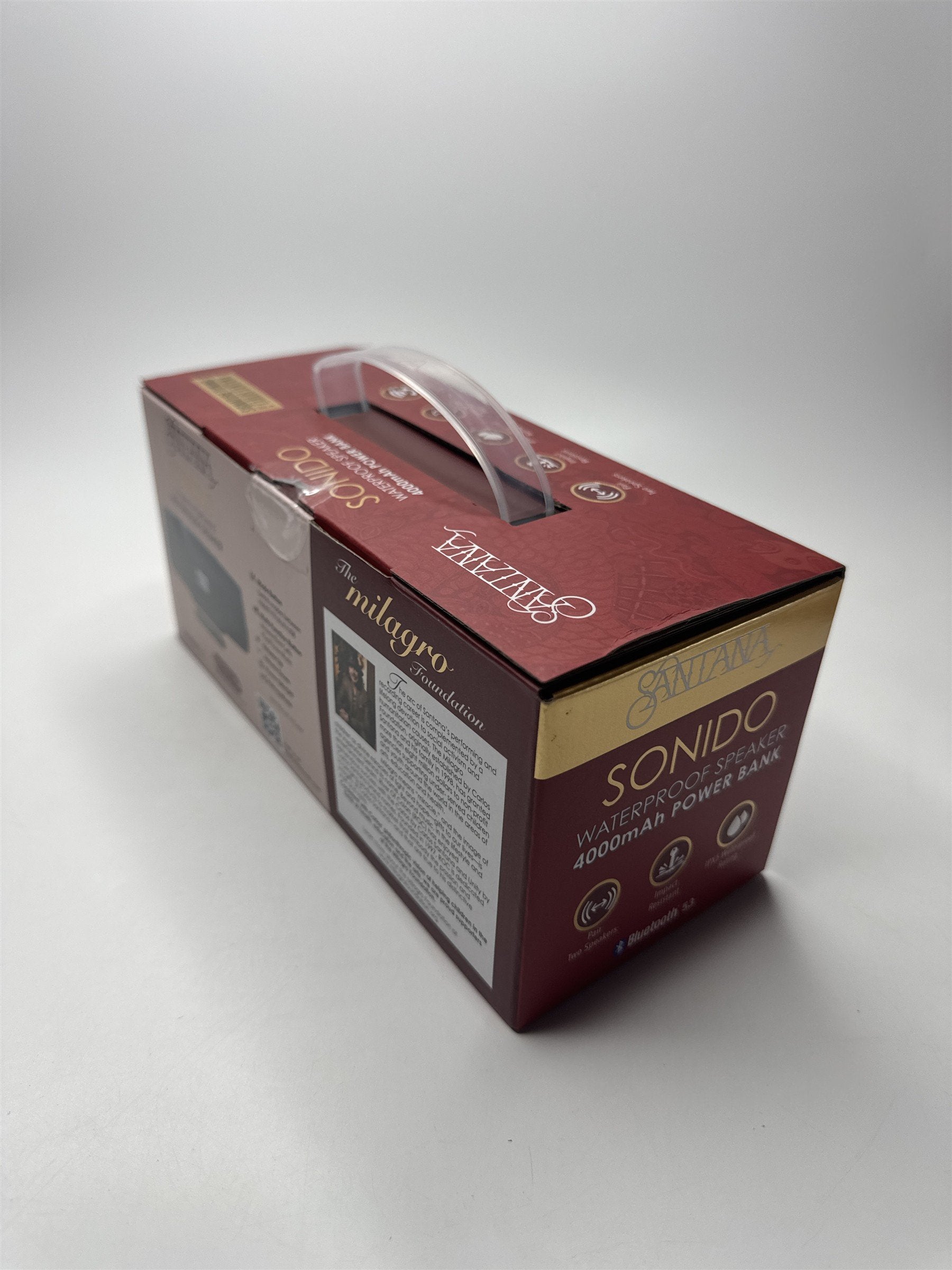 NEW Santana Sonido Bluetooth 5.3 Waterproof Speaker 4000mAh Power Bank NIB