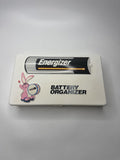 VTG Energizer Battery Organizer Storage Box D C AA AAA Tester Case