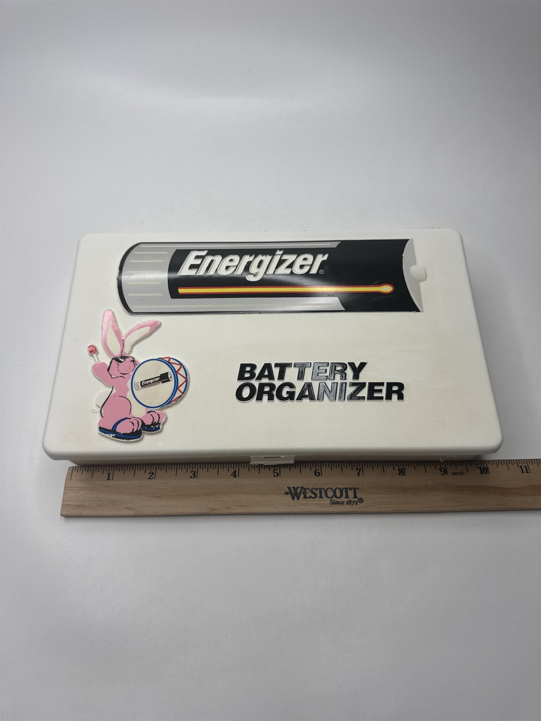 VTG Energizer Battery Organizer Storage Box D C AA AAA Tester Case